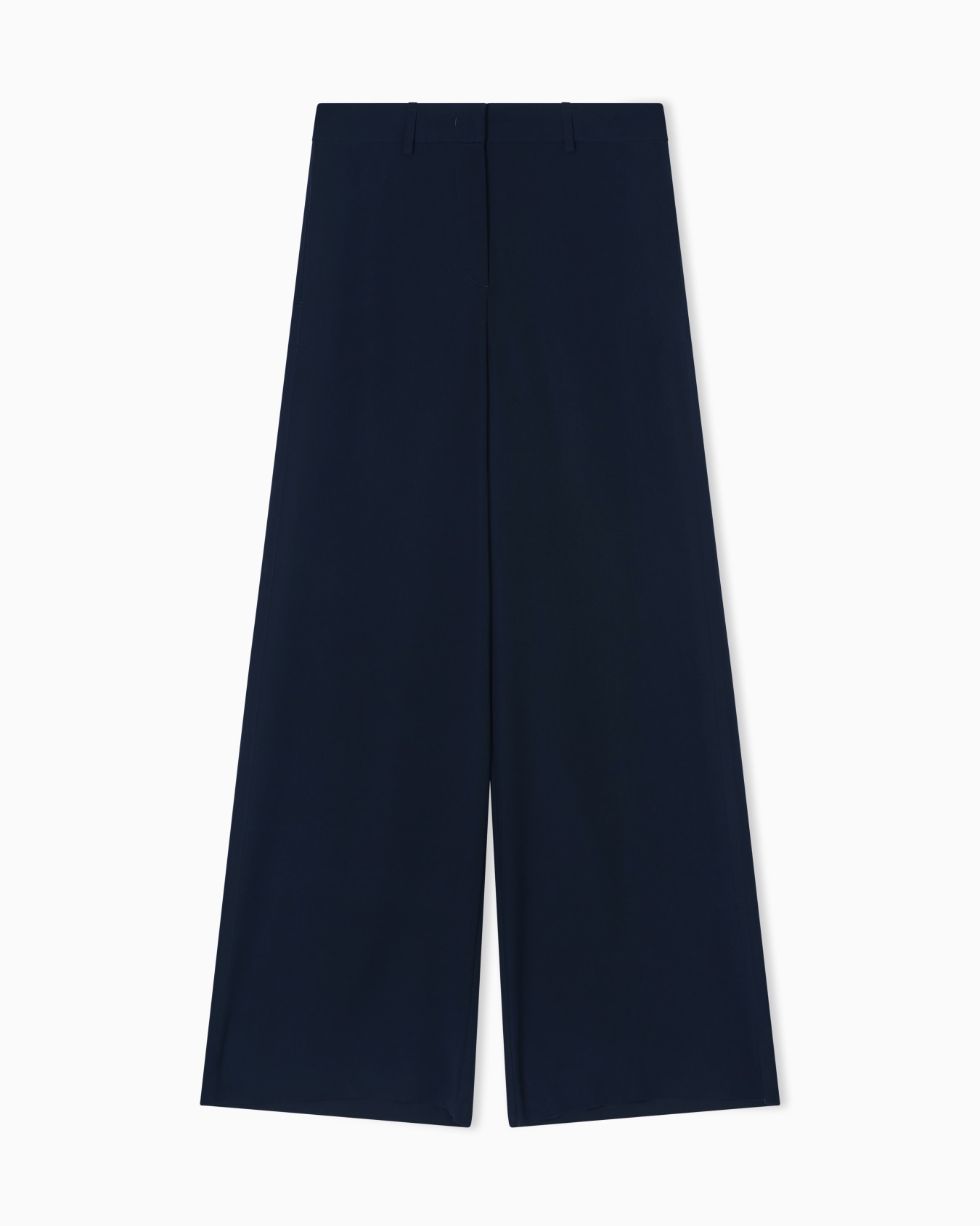 Wide-leg, technical-cady trousers Slide 0