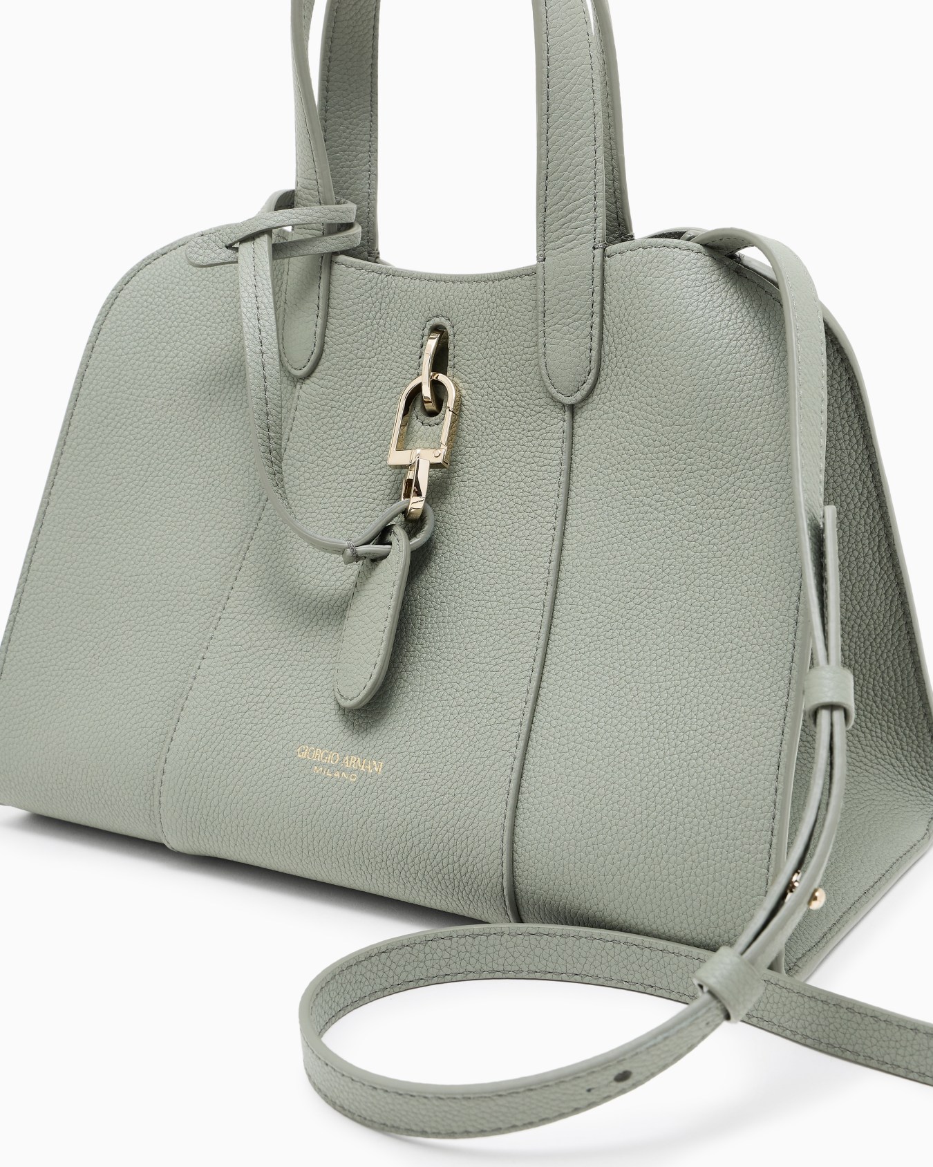 Kleine Totebag aus genarbtem Leder Folie 4