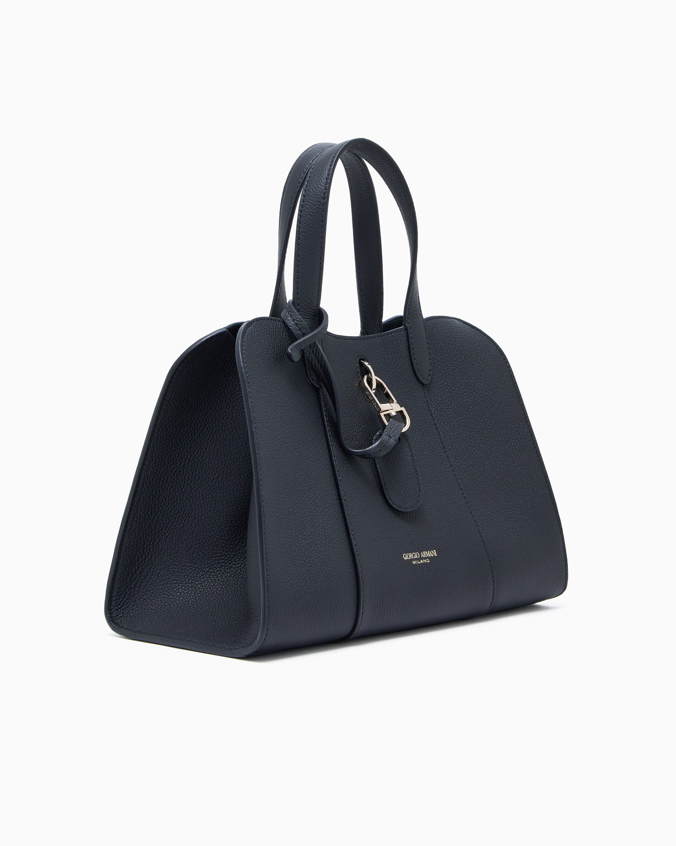 Small tote bag in pebbled leather Slide 1