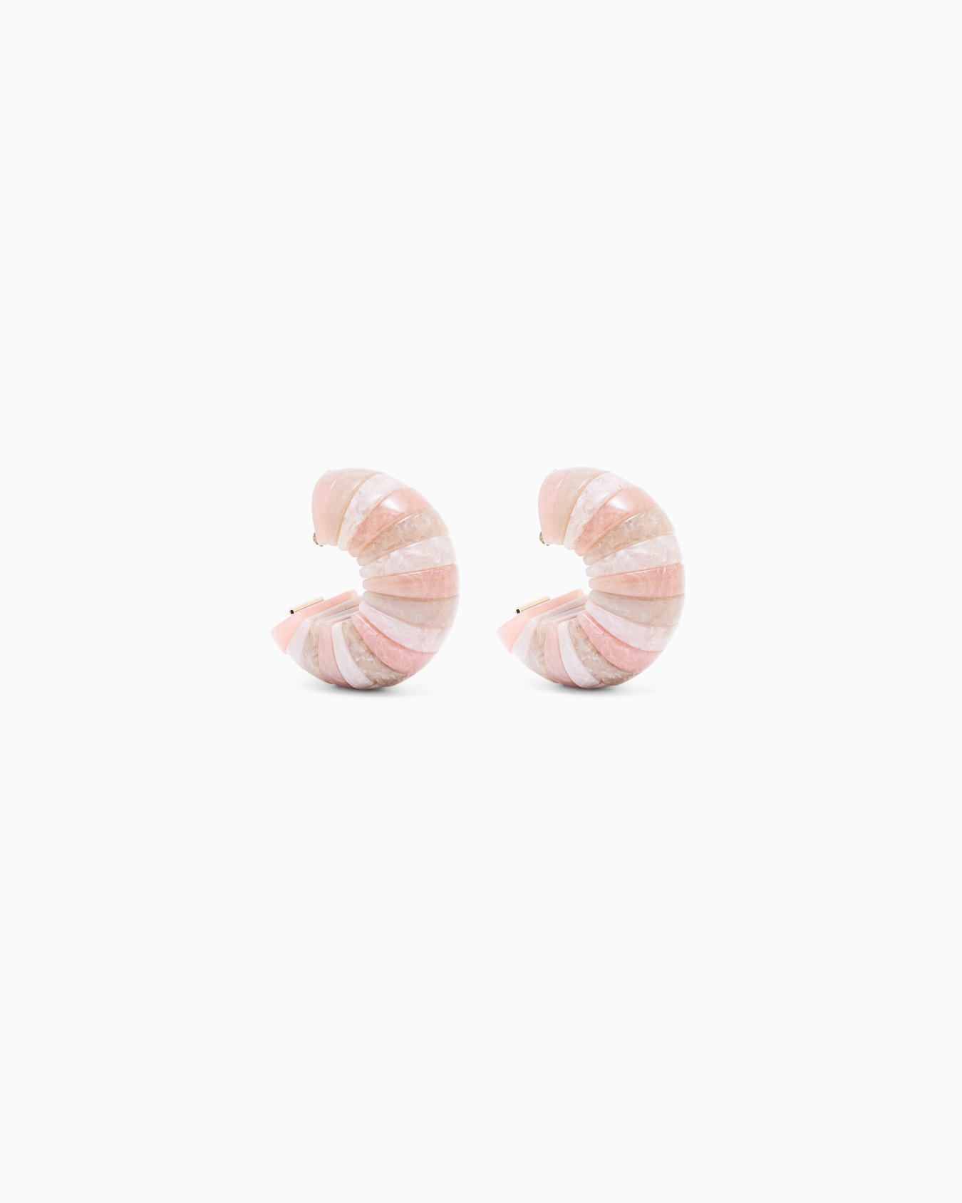 Clip-on earrings in a mélange resin Slide 0