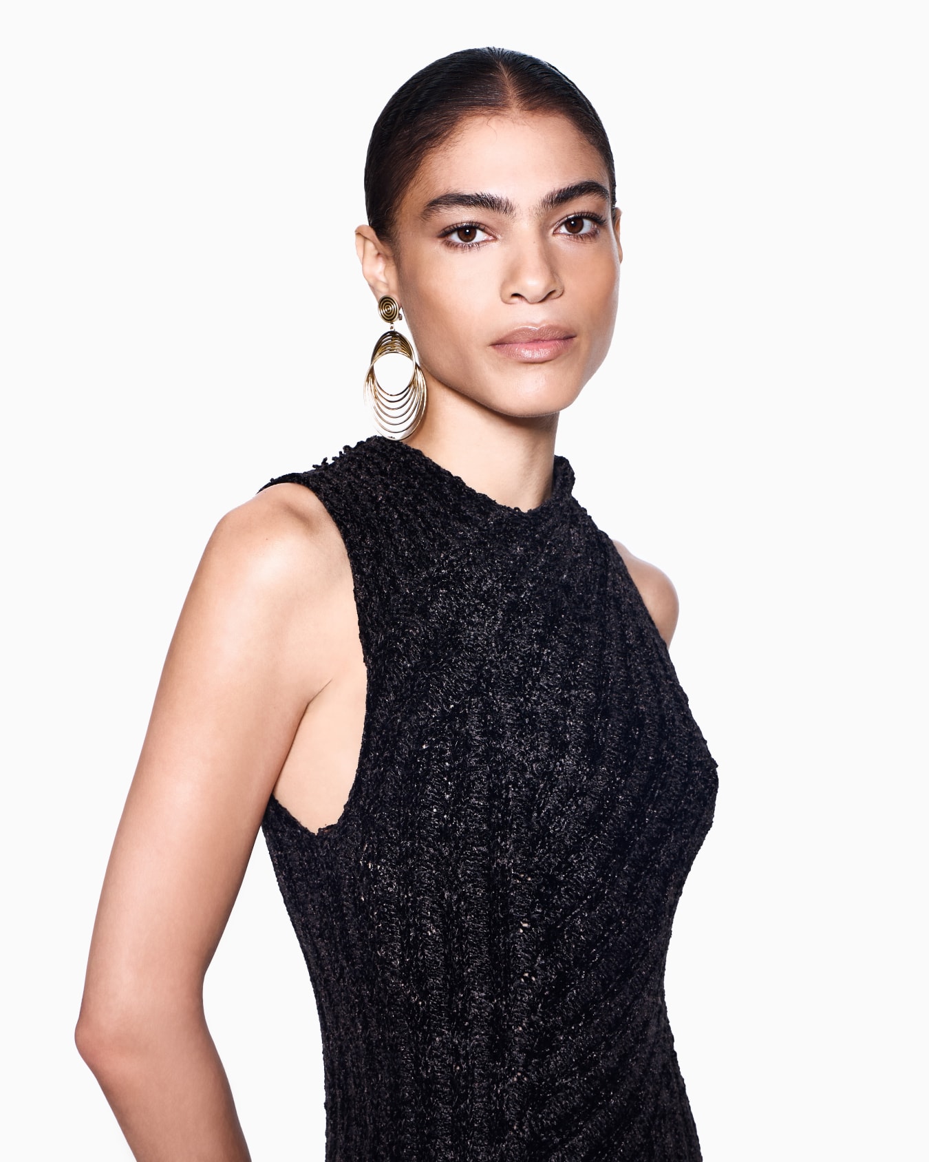 Viscose knit midi dress  Slide 3
