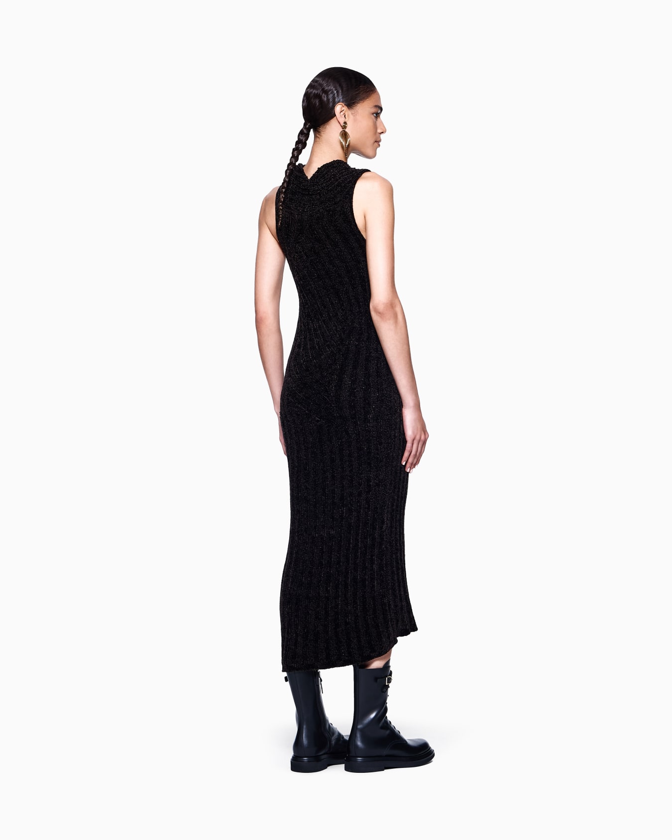 Viscose knit midi dress  Slide 2