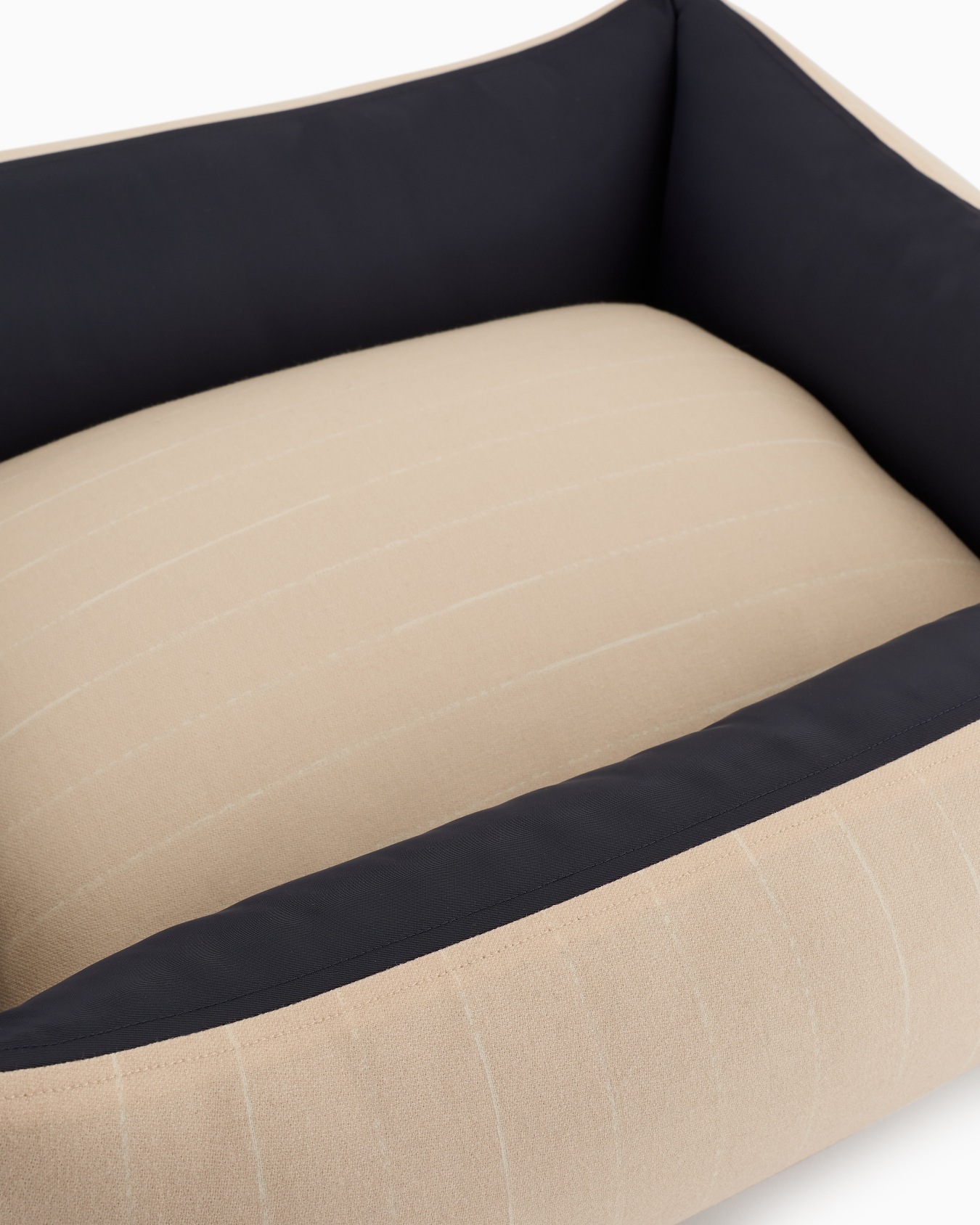 Poldo x Giorgio Armani Dog Bed in pinstriped virgin wool Slide 3