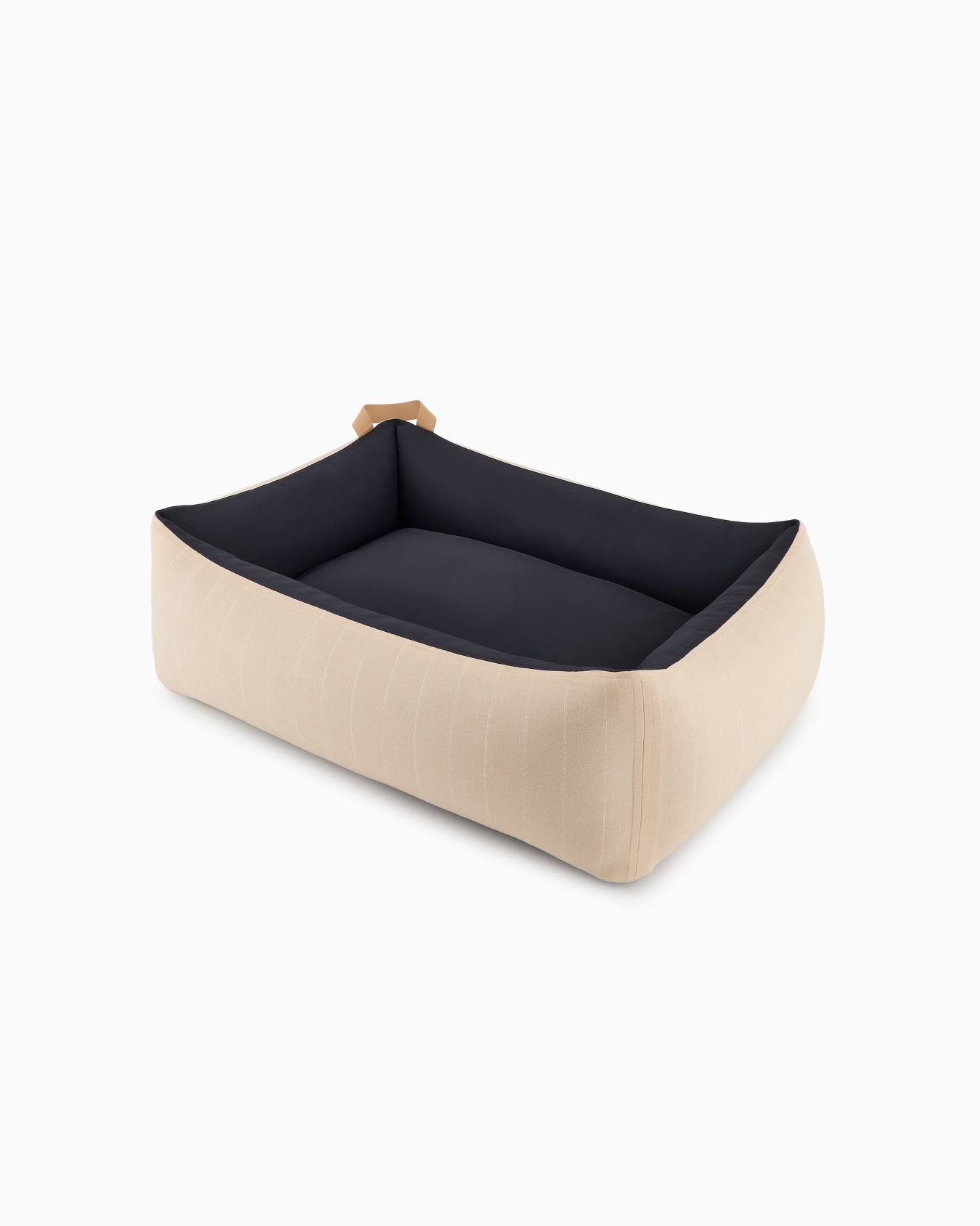 Poldo x Giorgio Armani Dog Bed in pinstriped virgin wool Slide 1