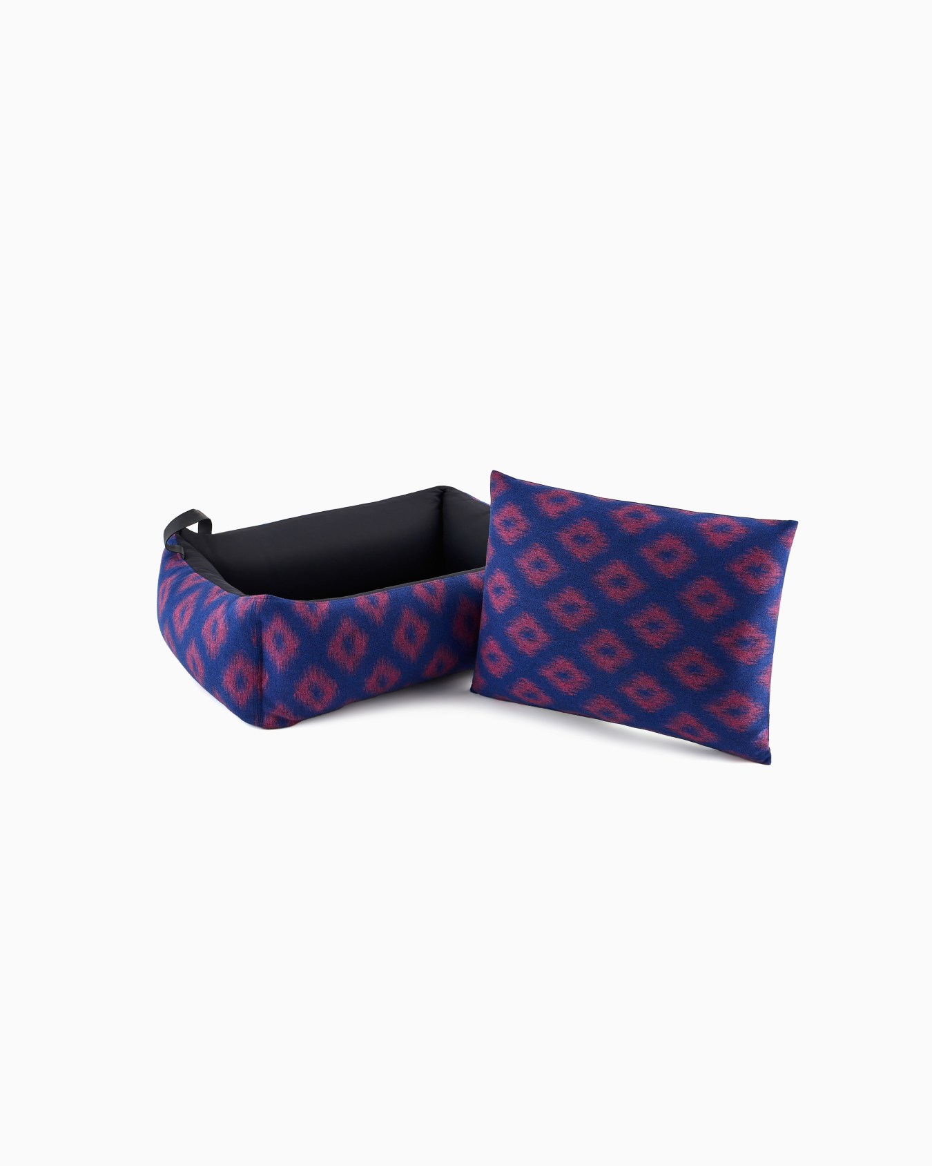 Poldo x Giorgio Armani Dog Bed in pinstriped virgin wool Slide 4