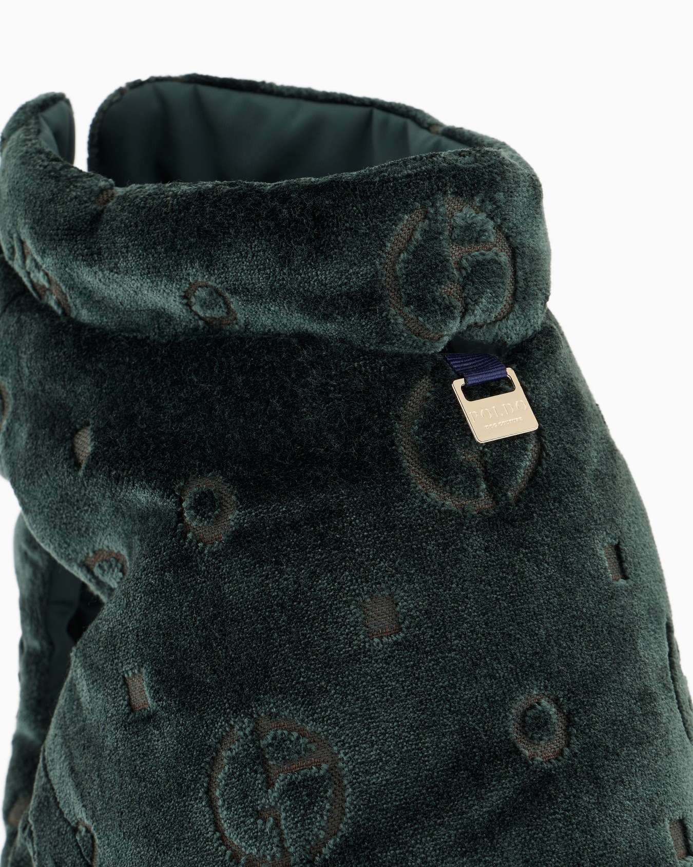 Manteau Poldo x Giorgio Armani en velours jacquard à monogramme Diapositive 4