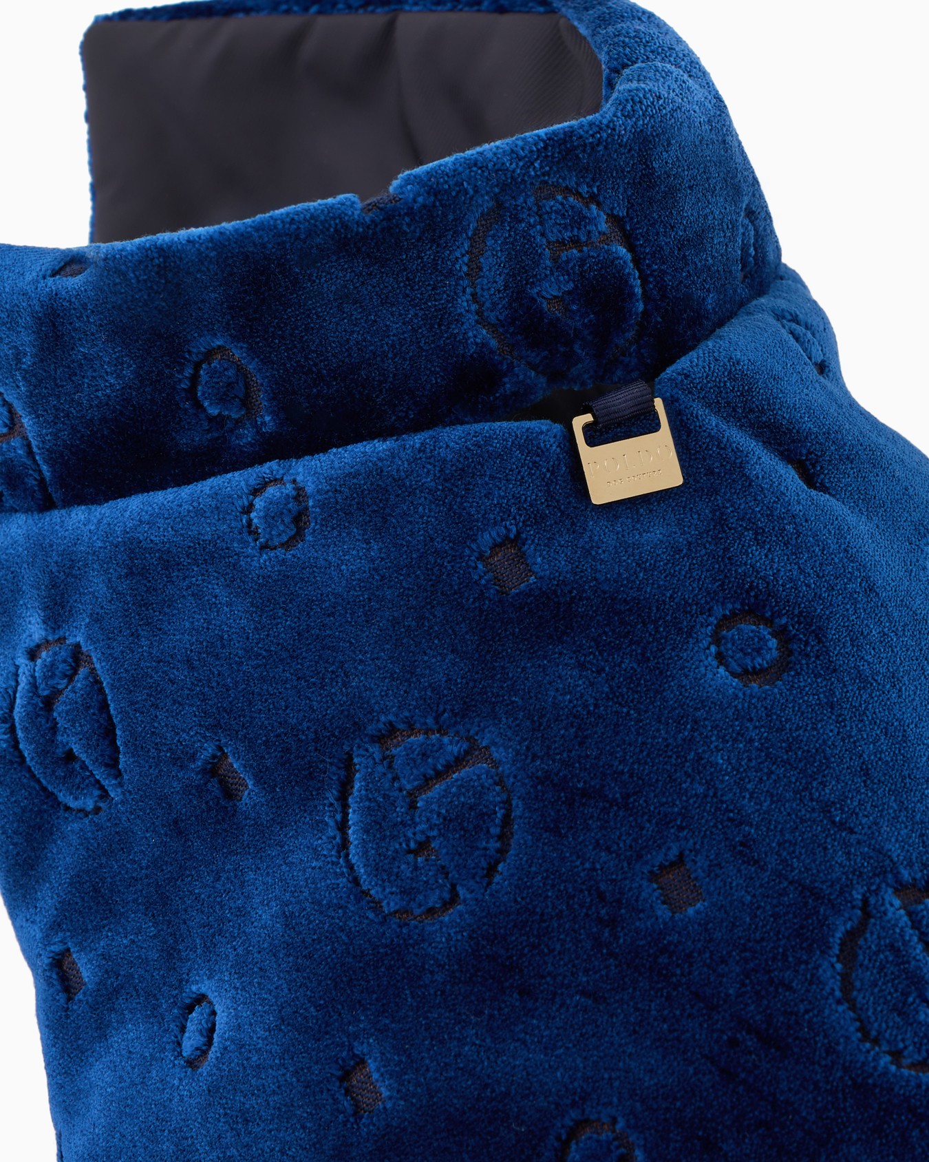 Poldo x Giorgio Armani Coat in monogram jacquard velvet Slide 5