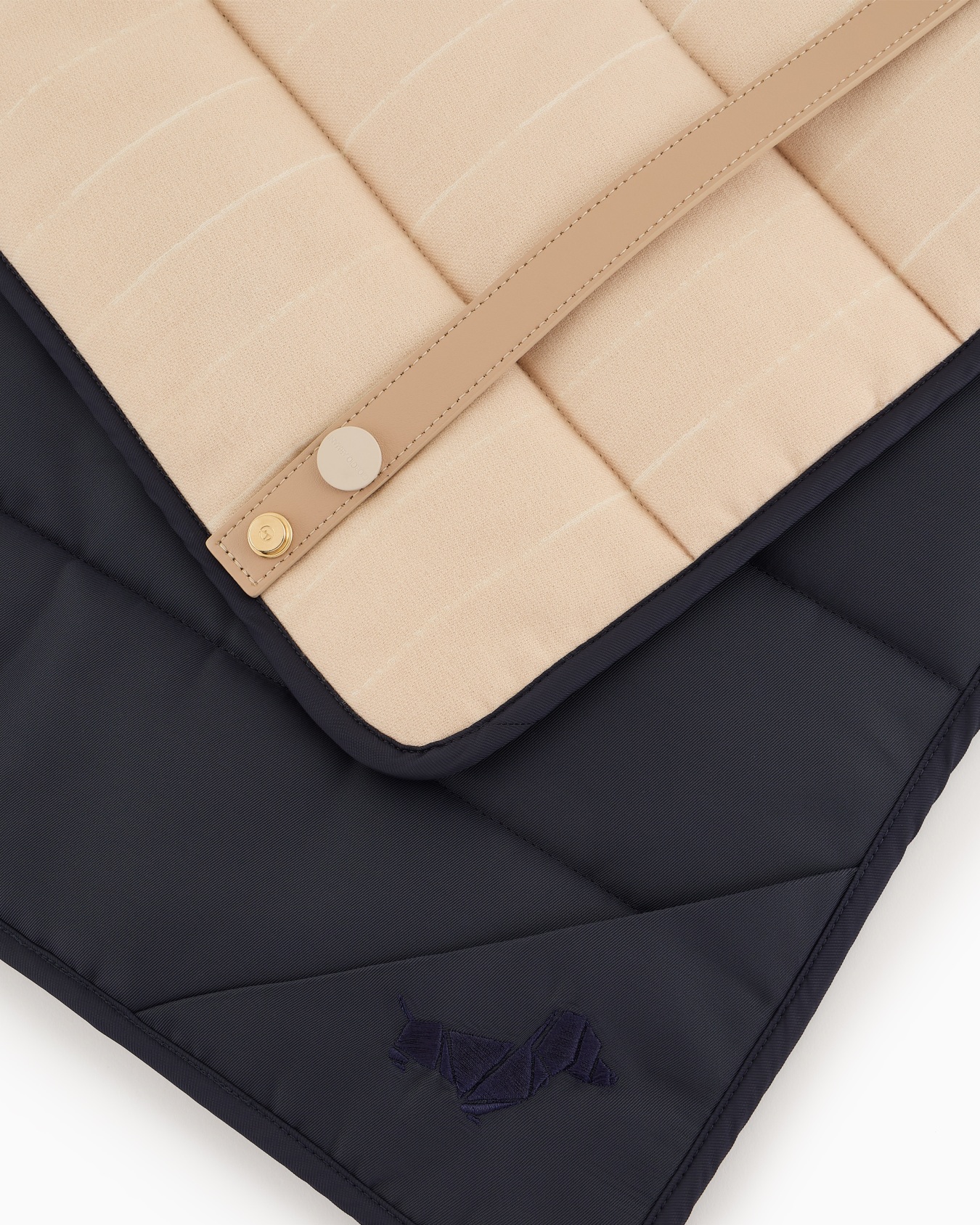 Poldo x Giorgio Armani Travel Mat in pinstriped virgin wool Slide 3