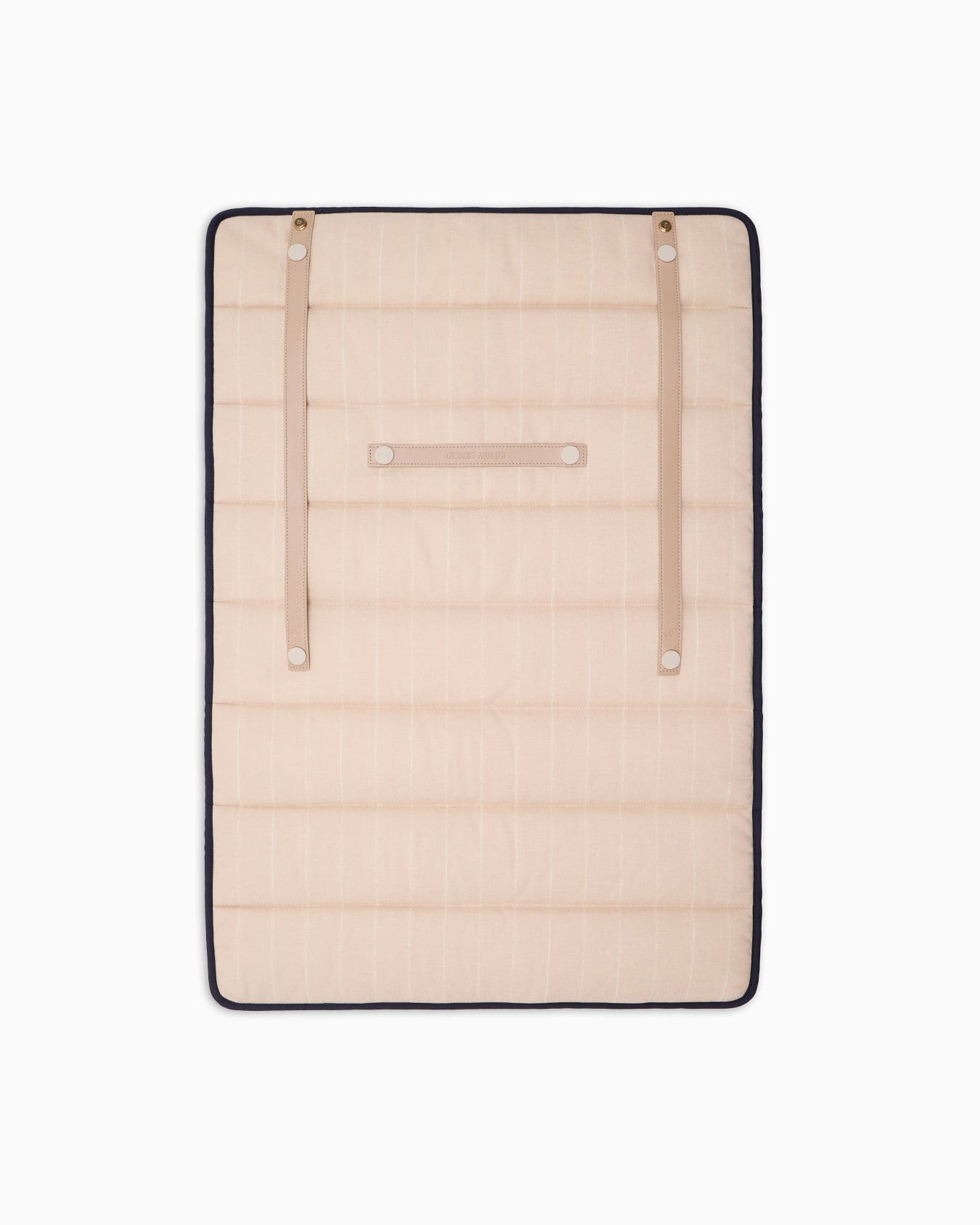 Poldo x Giorgio Armani Travel Mat in pinstriped virgin wool Slide 0