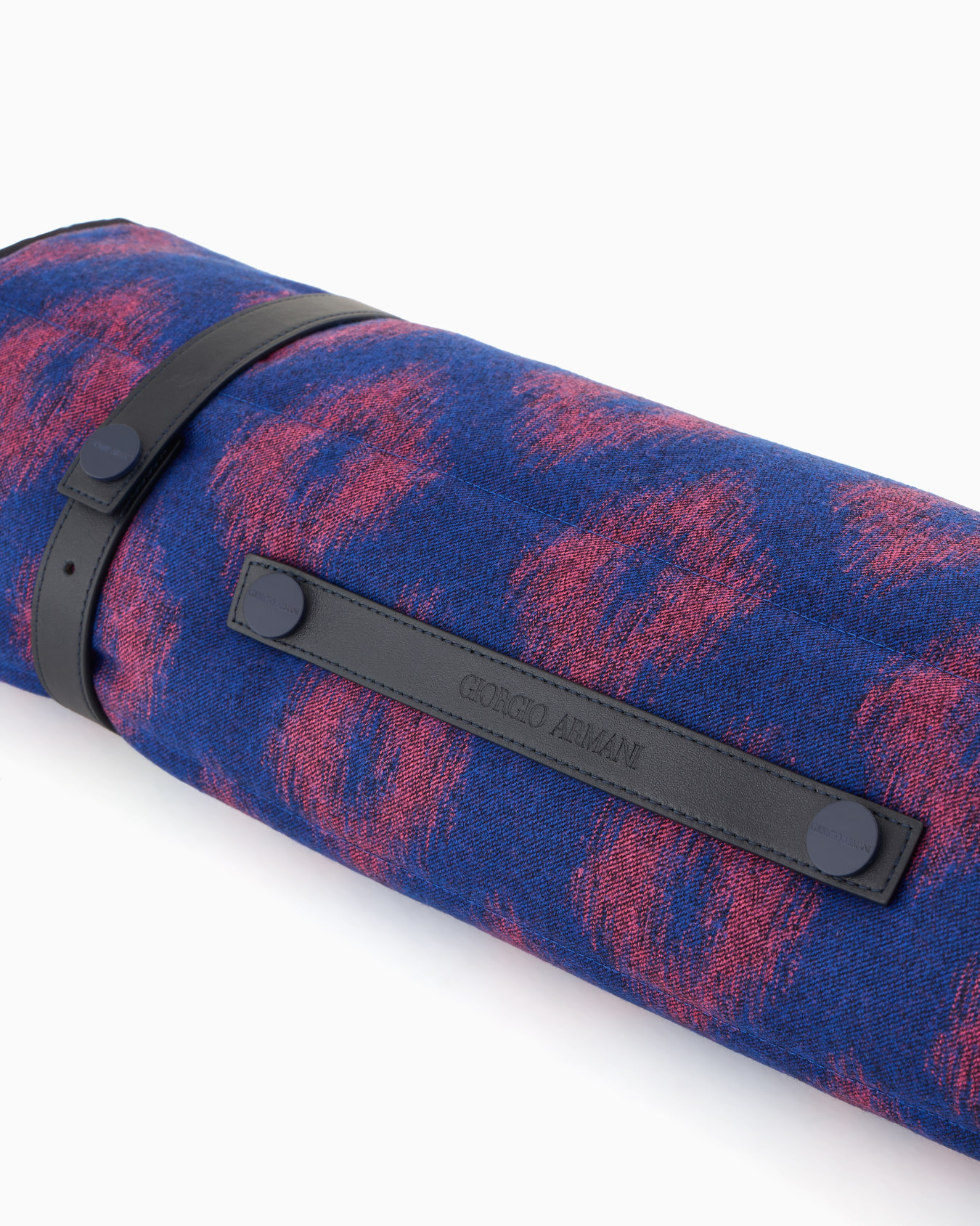 Tapis de voyage Poldo x Giorgio Armani en laine vierge à fines rayures Diapositive 4