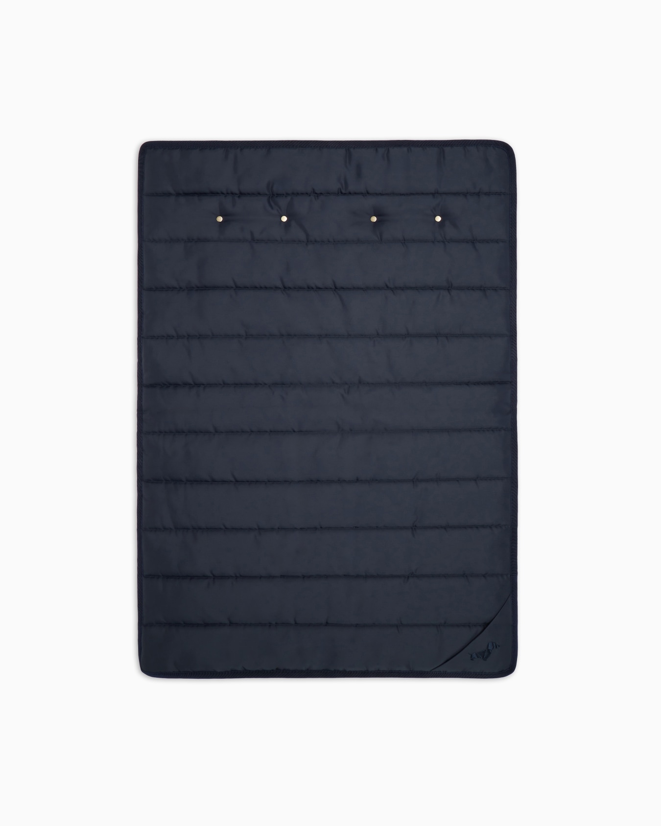 Tapis de voyage Poldo x Giorgio Armani en laine vierge à fines rayures Diapositive 2