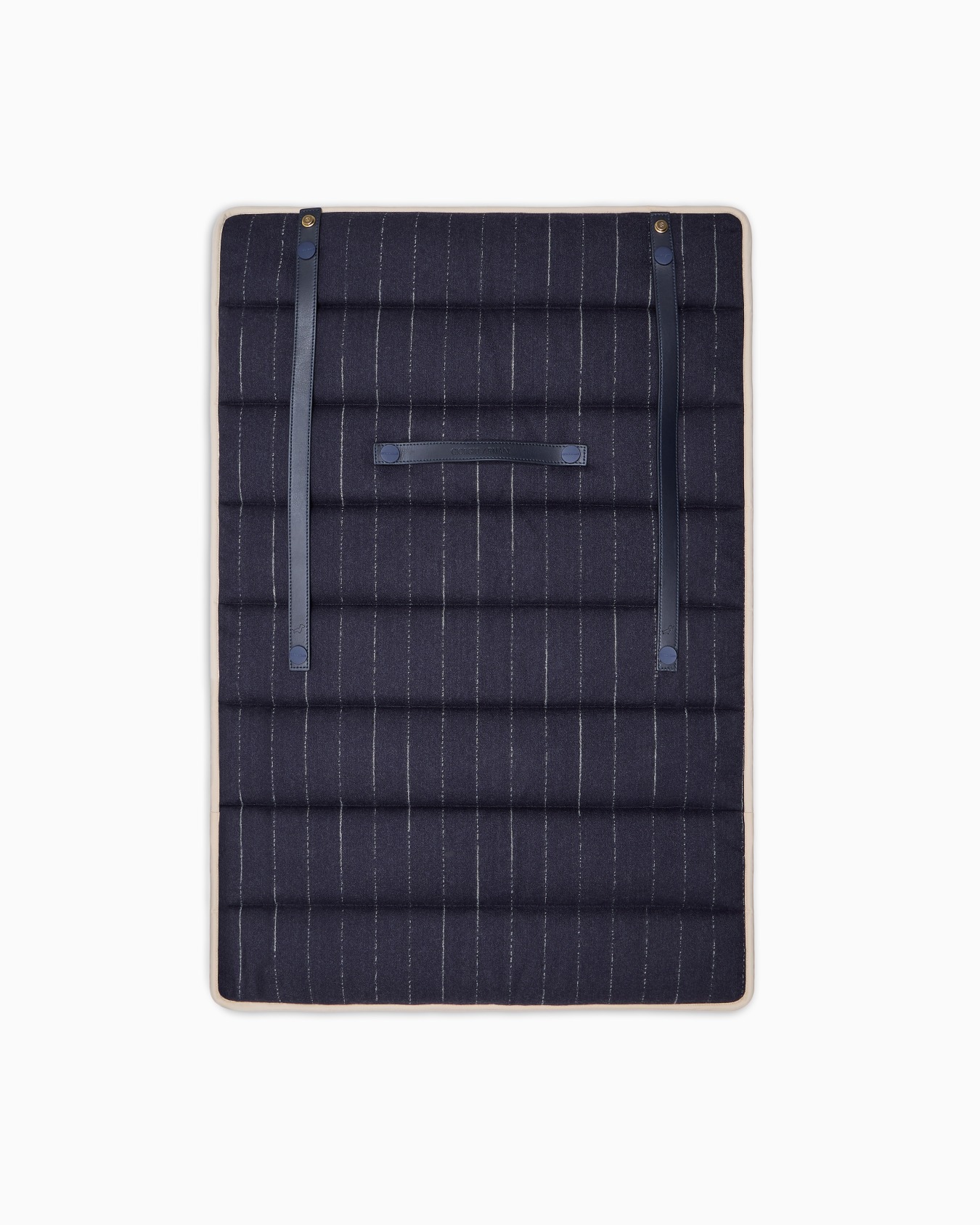Tapis de voyage Poldo x Giorgio Armani en laine vierge à fines rayures Diapositive 0