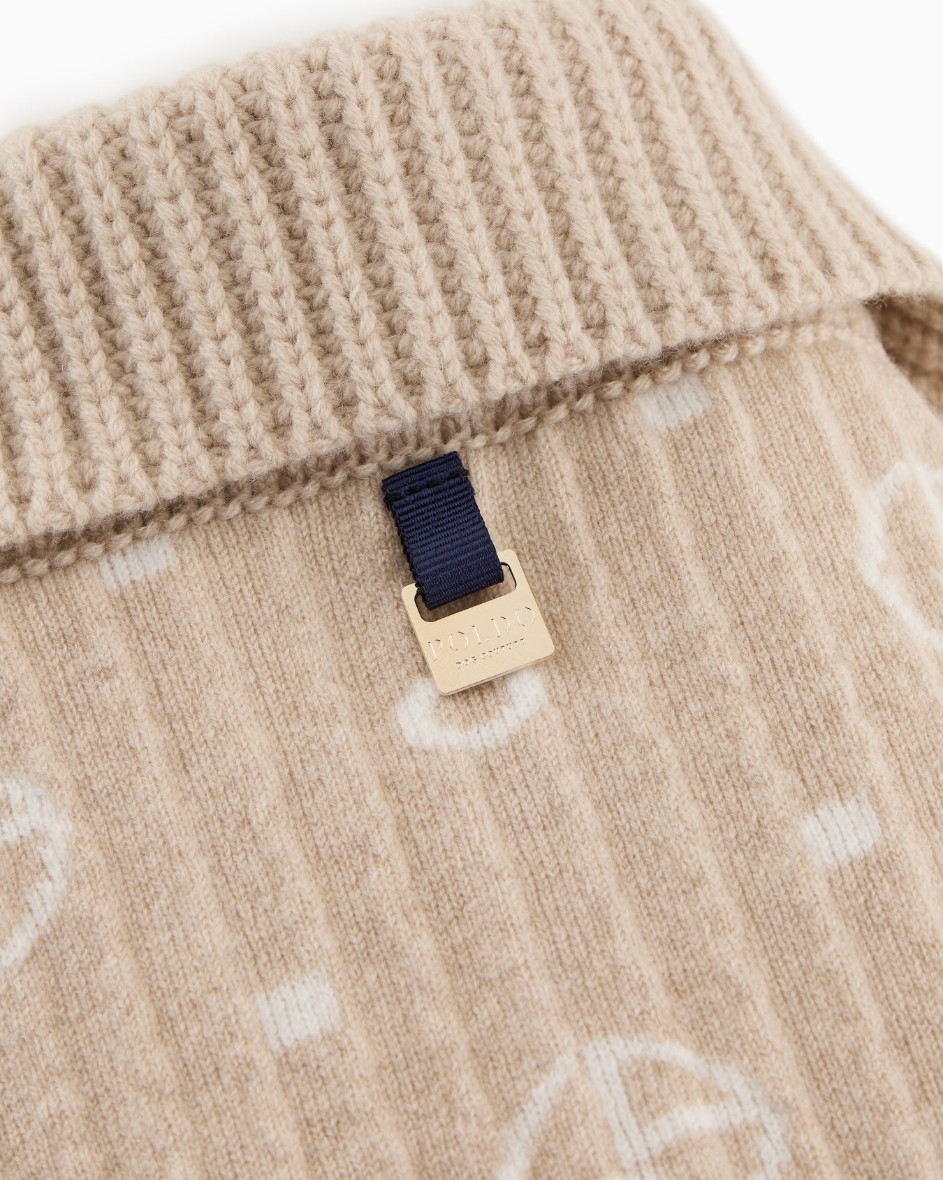 Chandail Poldo x Giorgio Armani en laine vierge et cachemire jacquard à monogramme Diapositive 6