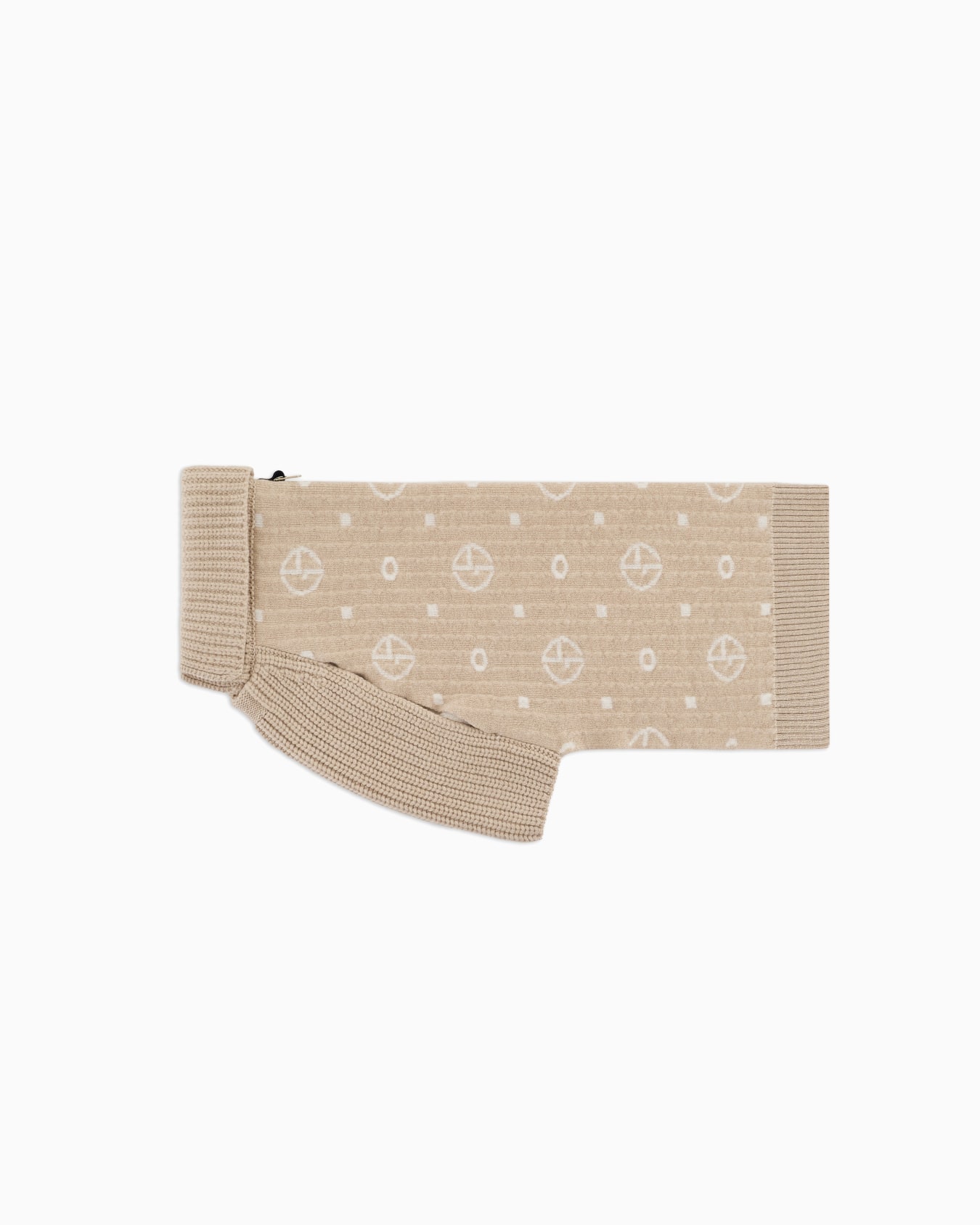 Chandail Poldo x Giorgio Armani en laine vierge et cachemire jacquard à monogramme Diapositive 3