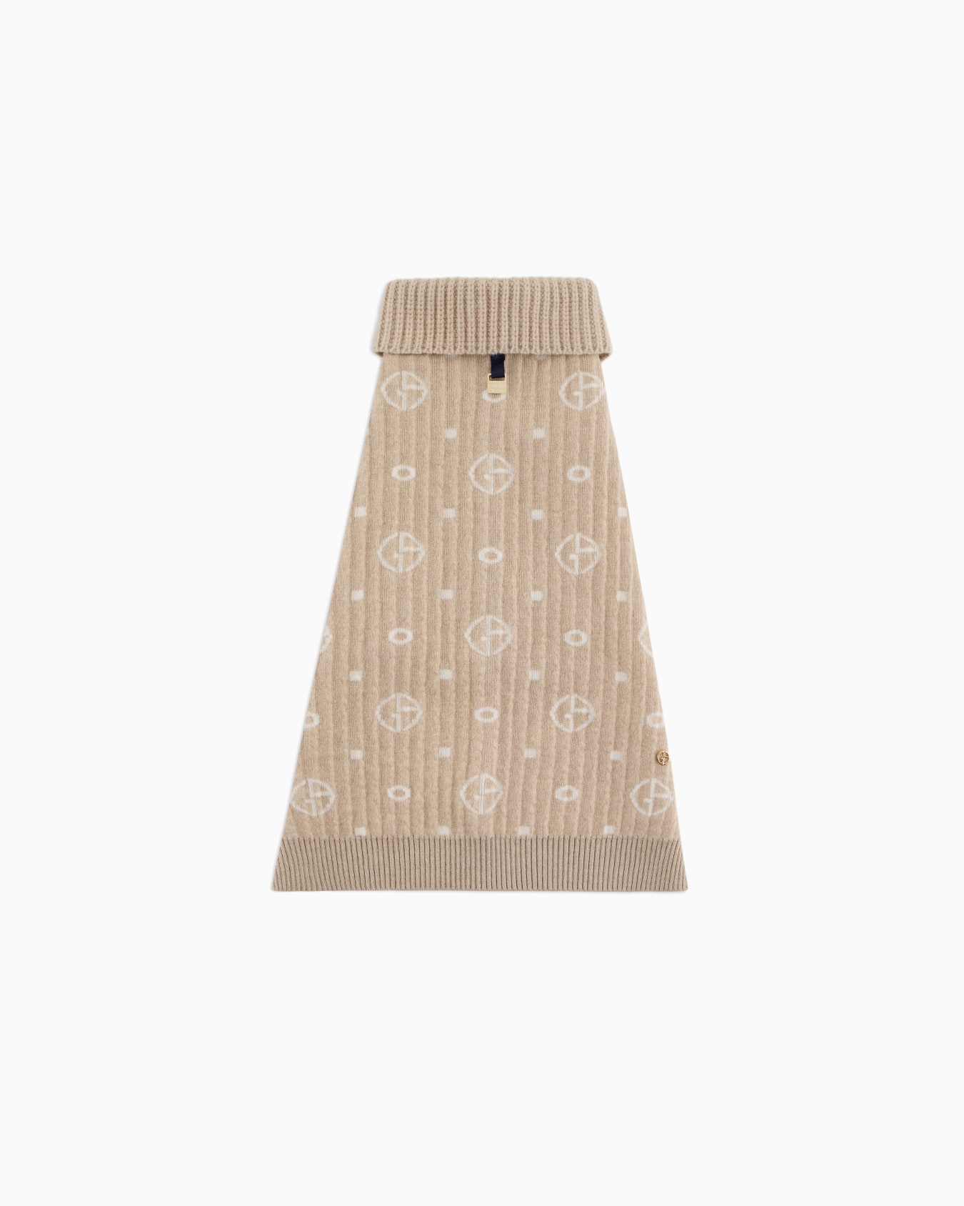 Chandail Poldo x Giorgio Armani en laine vierge et cachemire jacquard à monogramme Diapositive 2