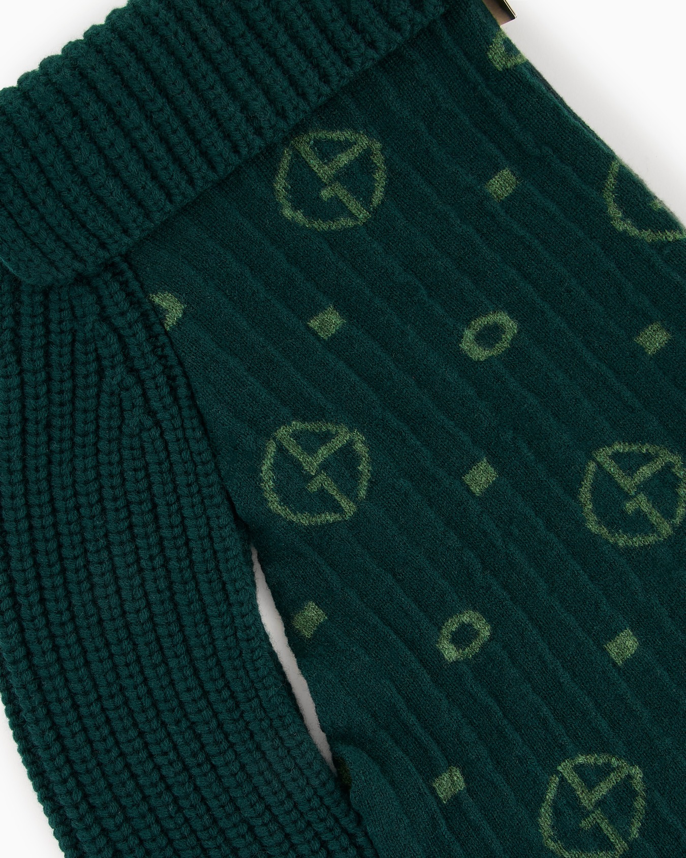 Poldo x Giorgio Armani Jumper in monogram jacquard virgin wool and cashmere Slide 5