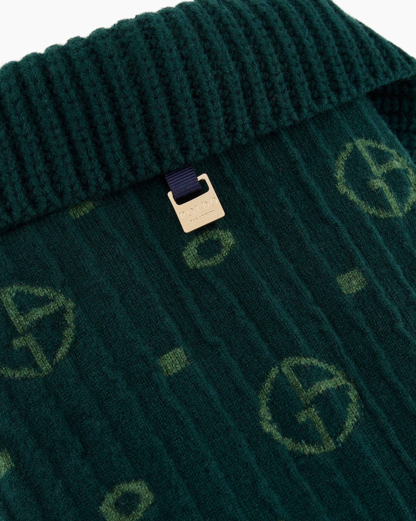 Poldo x Giorgio Armani Jumper in monogram jacquard virgin wool and cashmere Slide 6