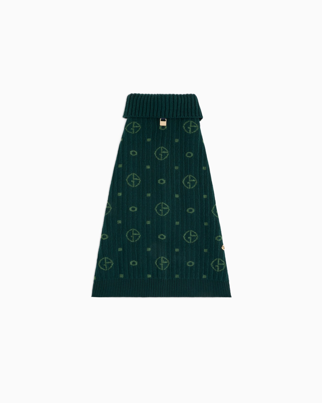 Poldo x Giorgio Armani Jumper in monogram jacquard virgin wool and cashmere Slide 2