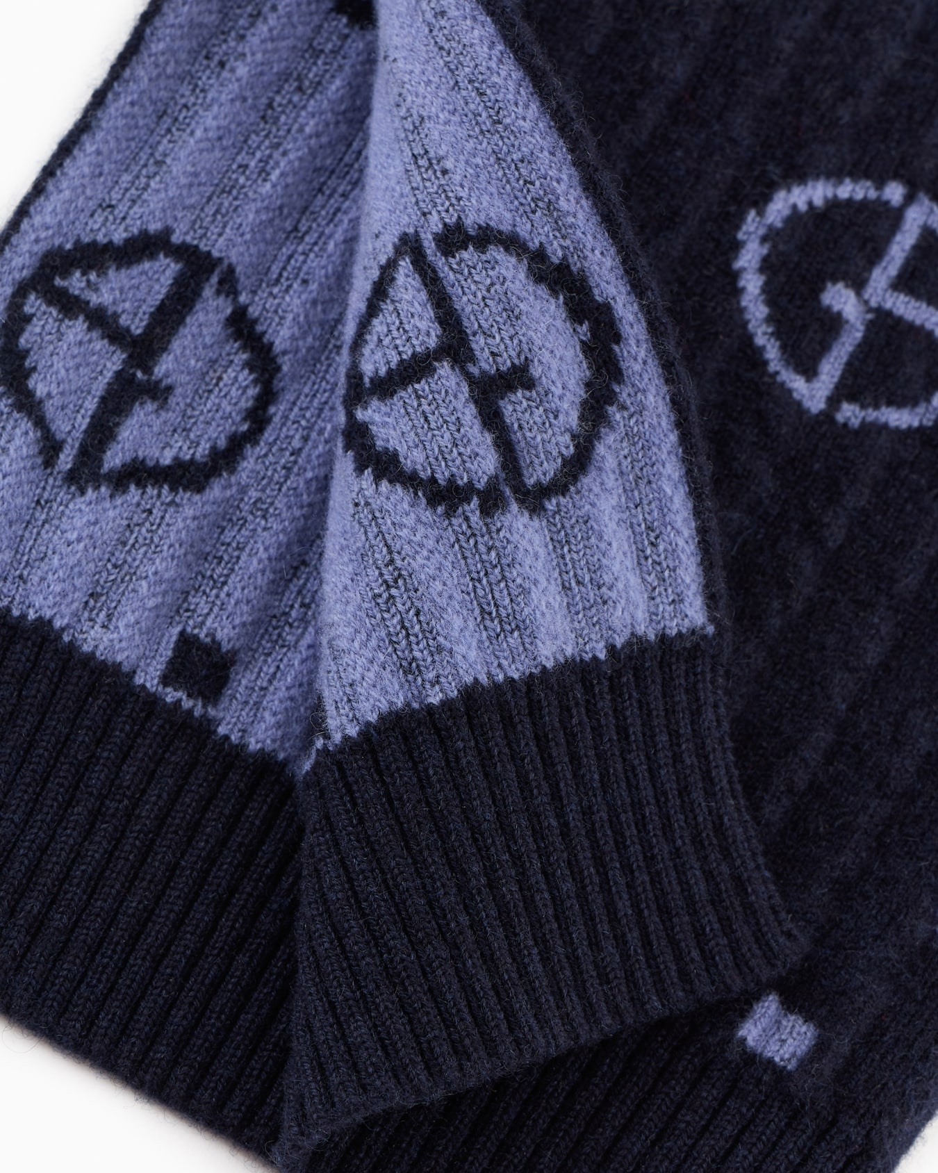 Poldo x Giorgio Armani Jumper in monogram jacquard virgin wool and cashmere Slide 4