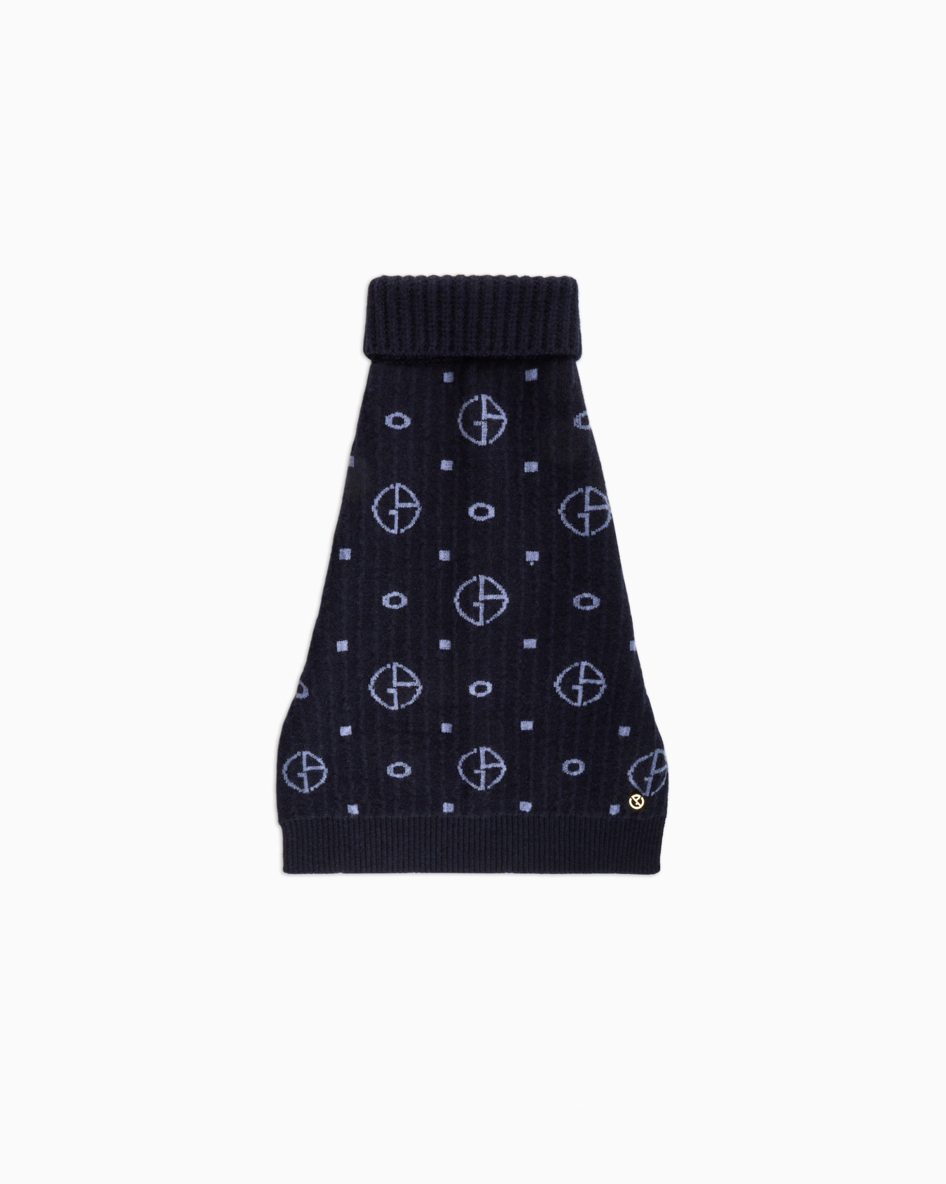 Poldo x Giorgio Armani Jumper in monogram jacquard virgin wool and cashmere Slide 2