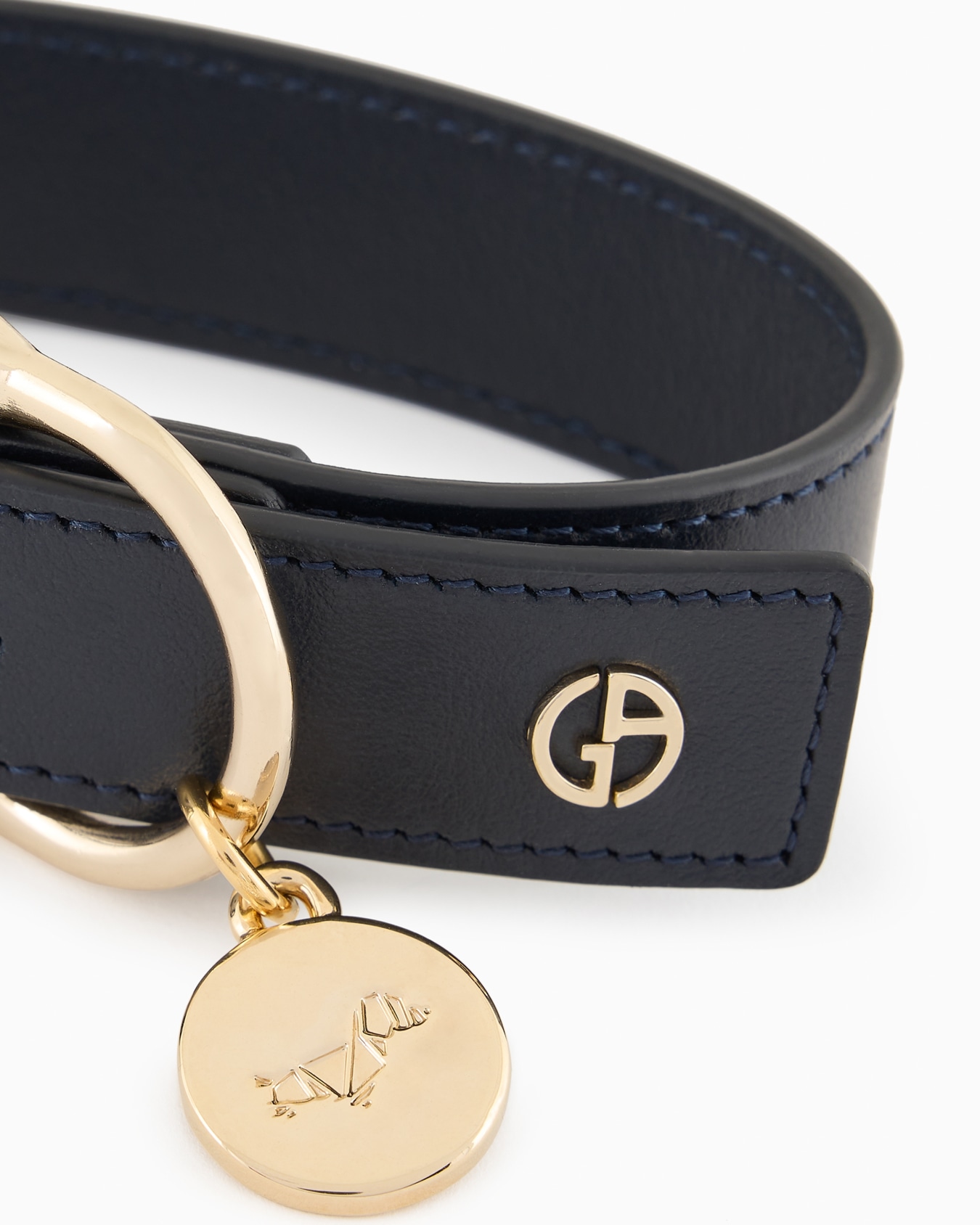 Poldo x Giorgio Armani leather collar Slide 3