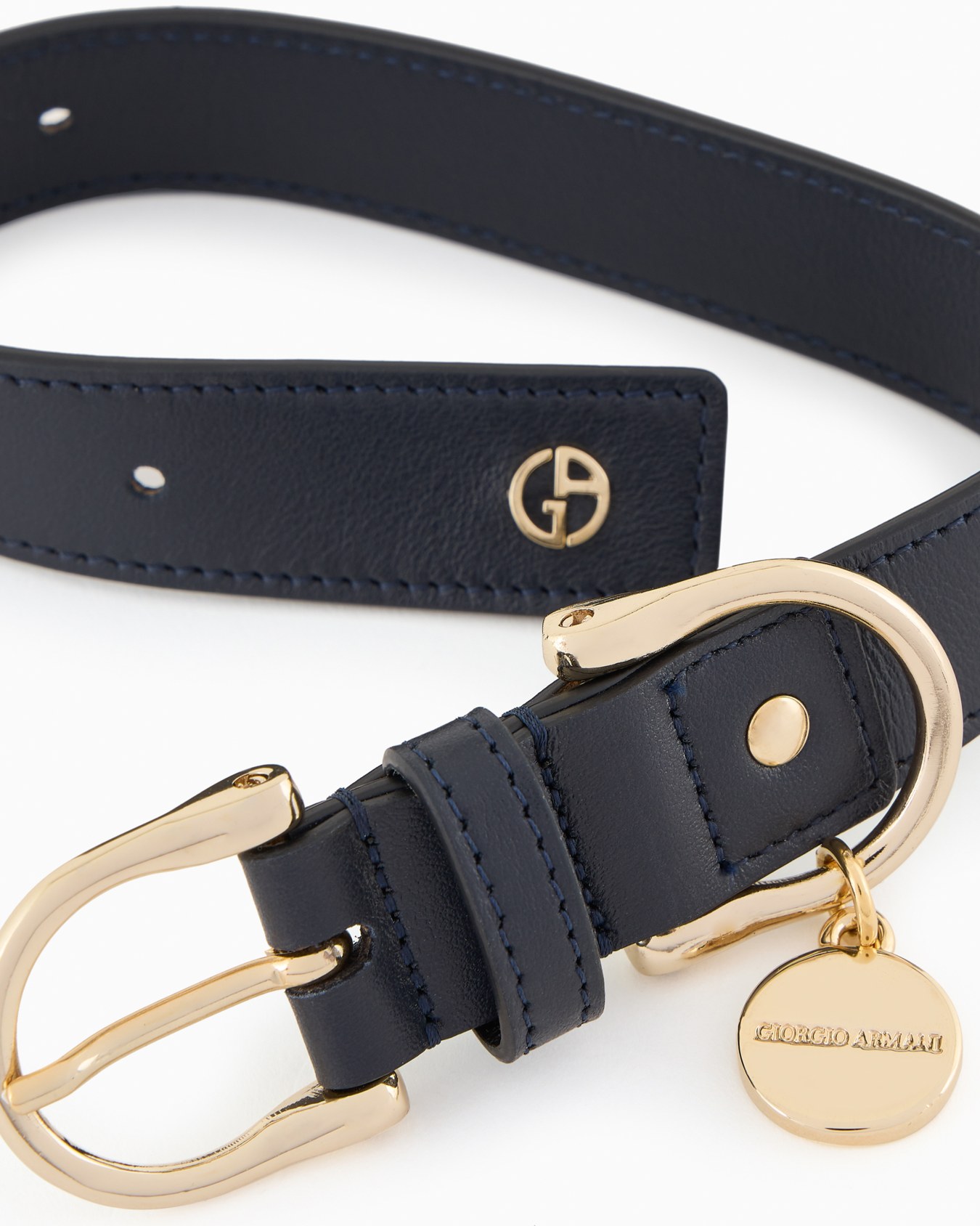 Poldo x Giorgio Armani leather collar Slide 1