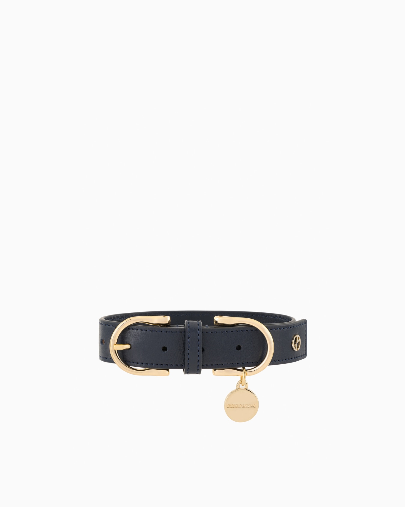 Poldo x Giorgio Armani leather collar Slide 0