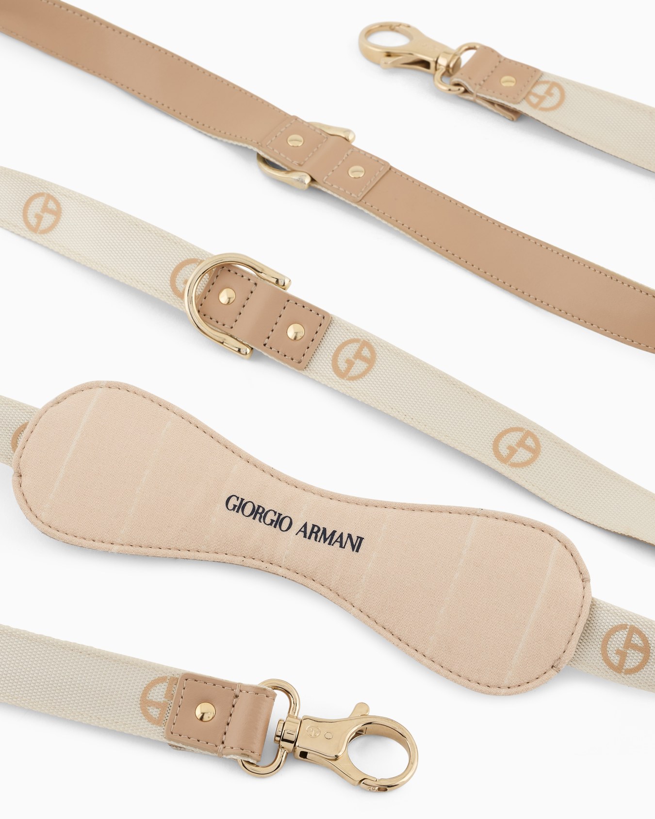 Laisse Poldo x Giorgio Armani en laine vierge et cuir Diapositive 2