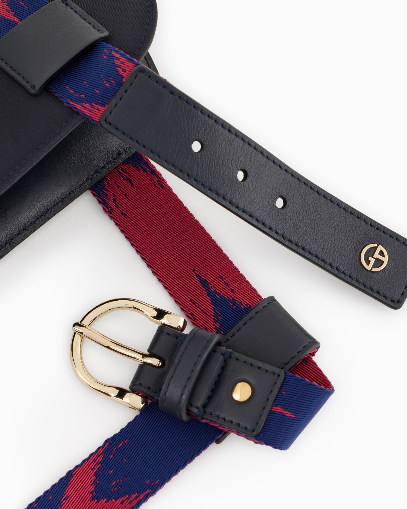 Poldo x Giorgio Armani harness in Ikat jacquard and leather Slide 5