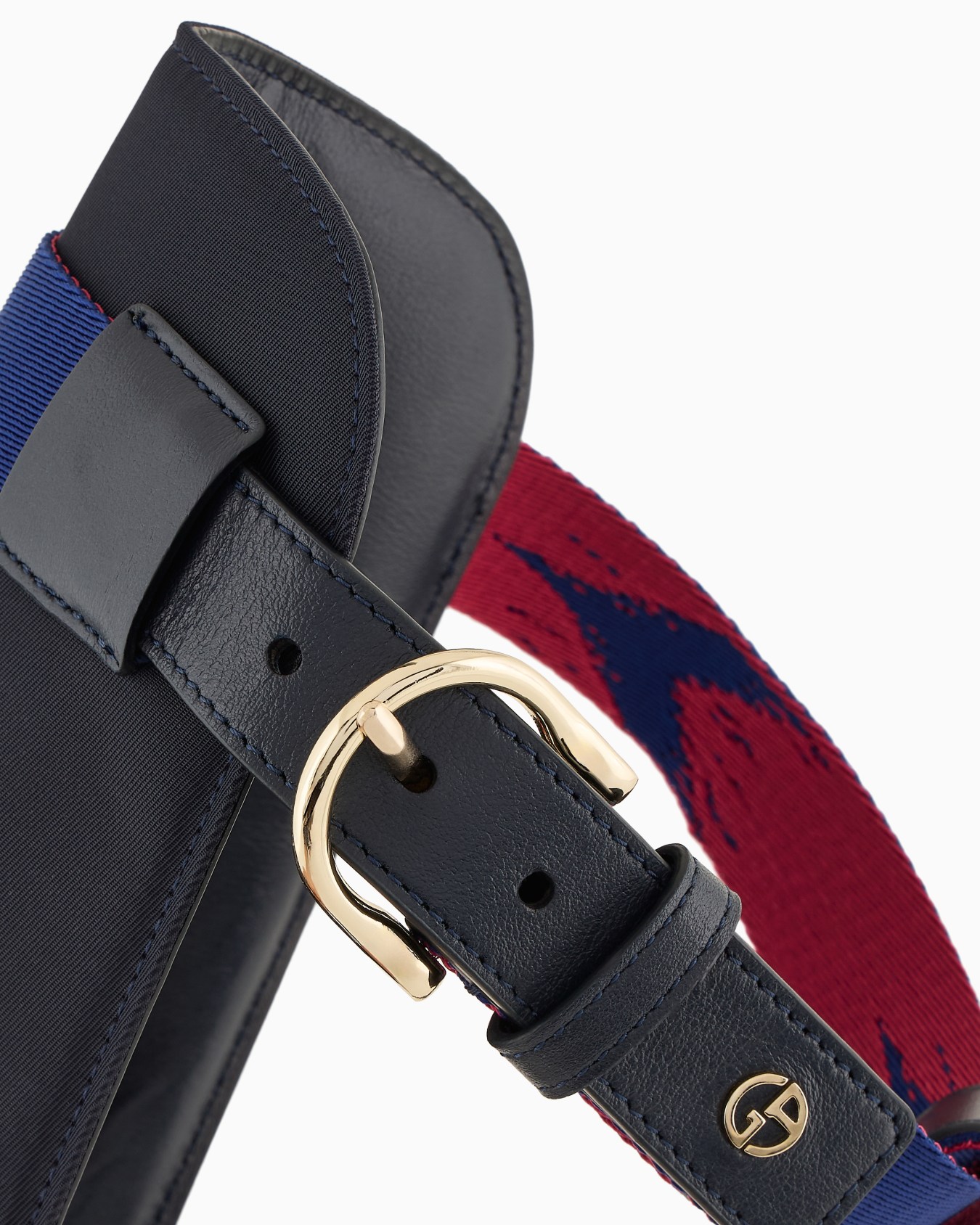 Poldo x Giorgio Armani harness in Ikat jacquard and leather Slide 1