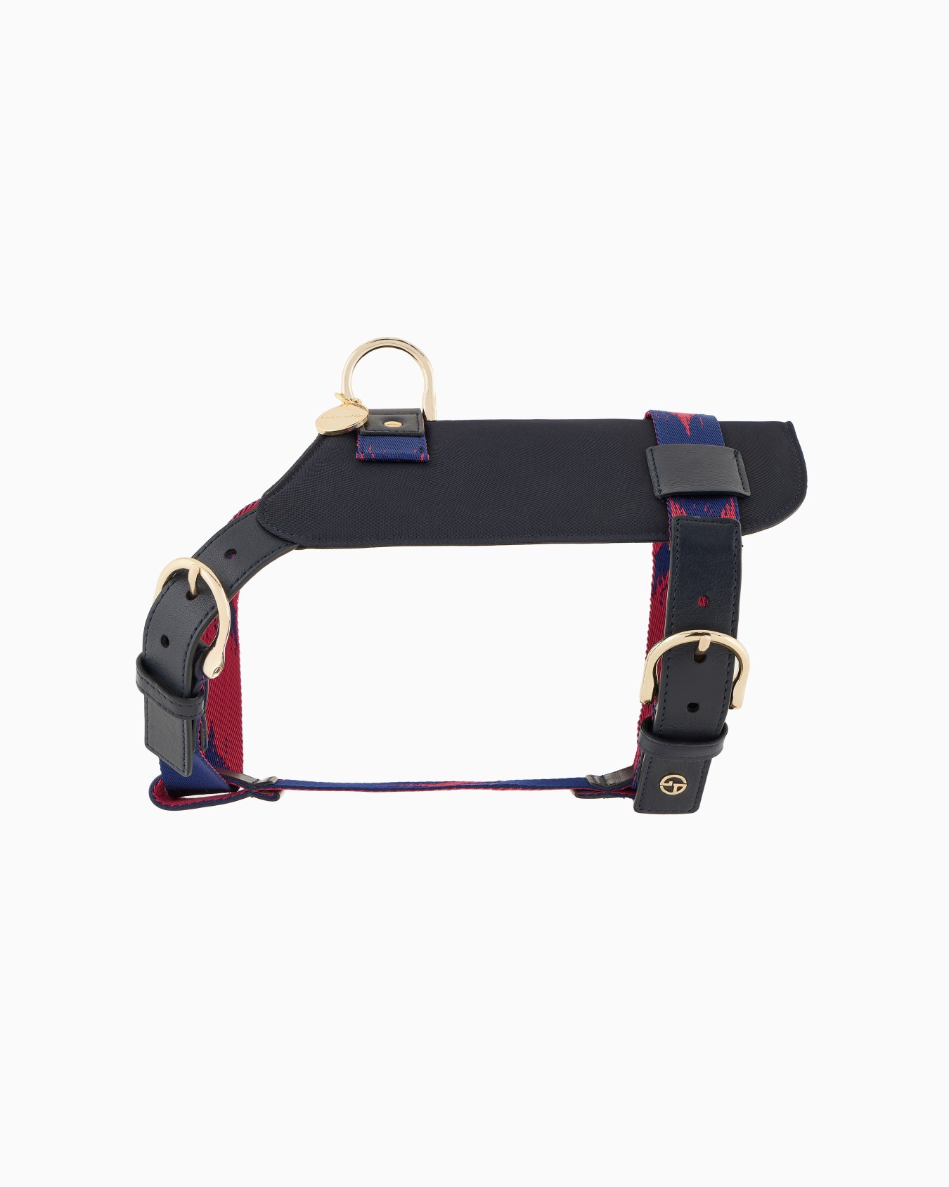 Poldo x Giorgio Armani harness in Ikat jacquard and leather Slide 0