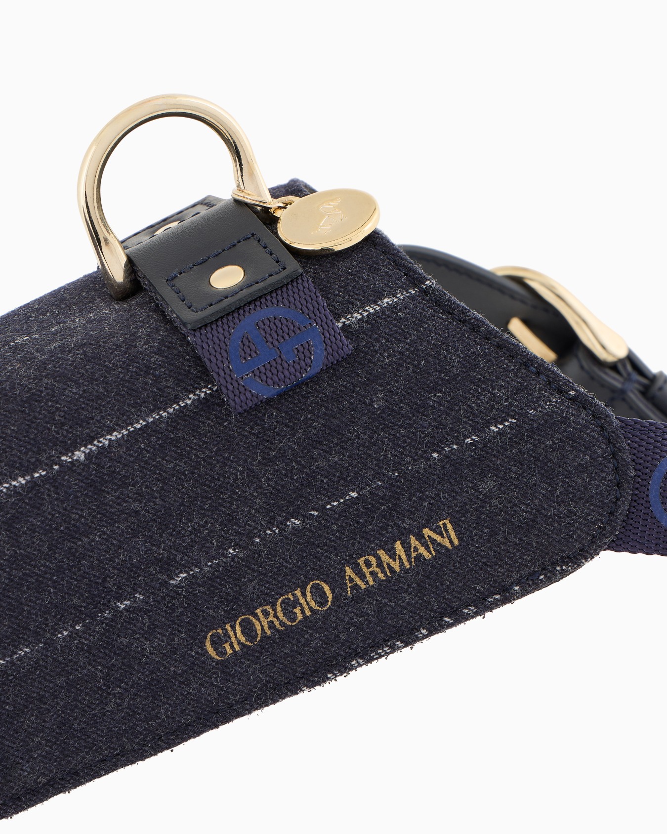 Poldo x Giorgio Armani Harness in virgin wool and leather Slide 3