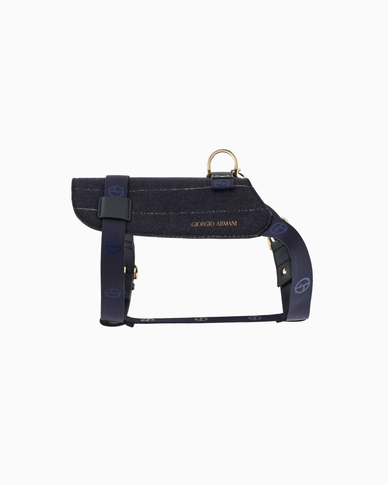 Poldo x Giorgio Armani Harness in virgin wool and leather Slide 0