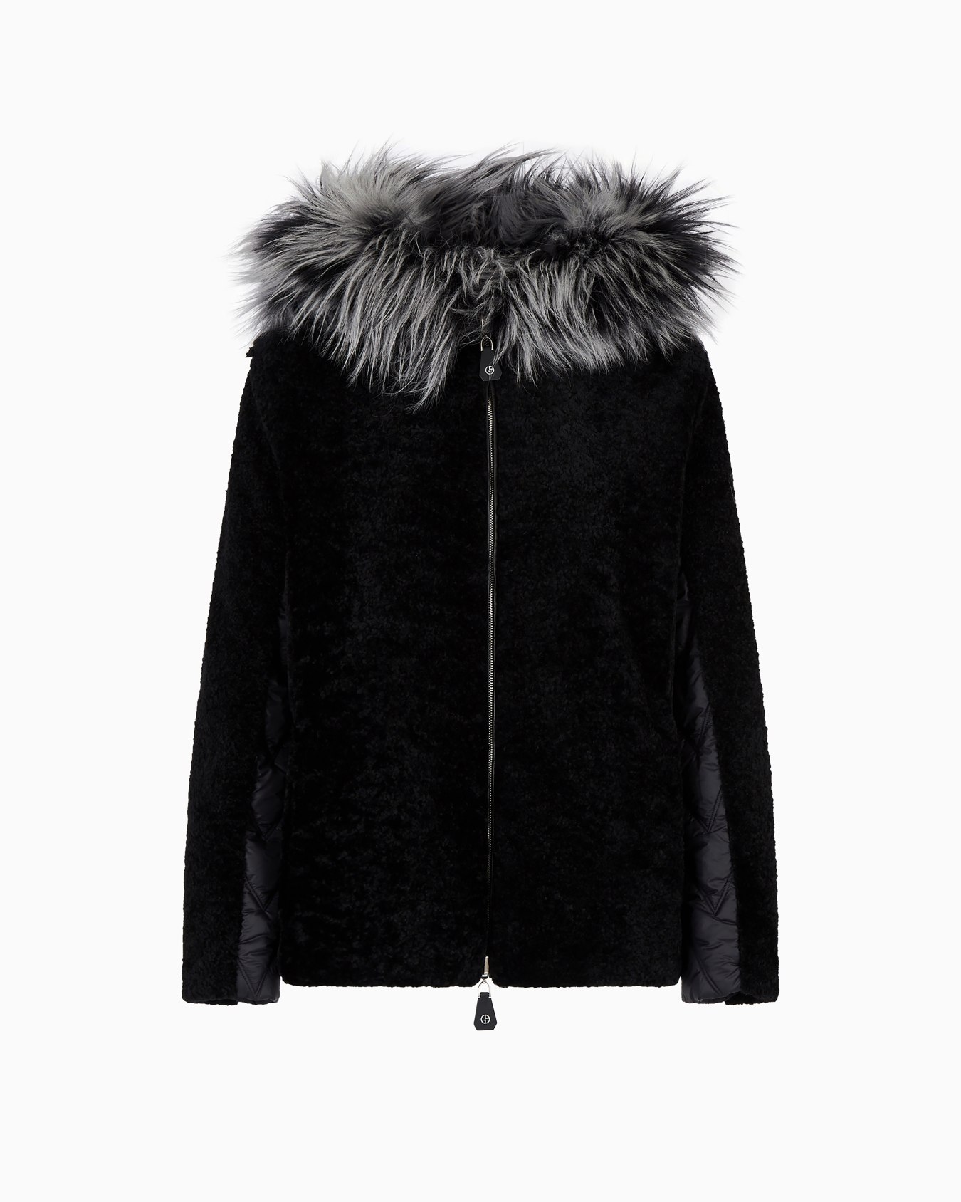 Reversible shearling lamb pea coat Slide 0