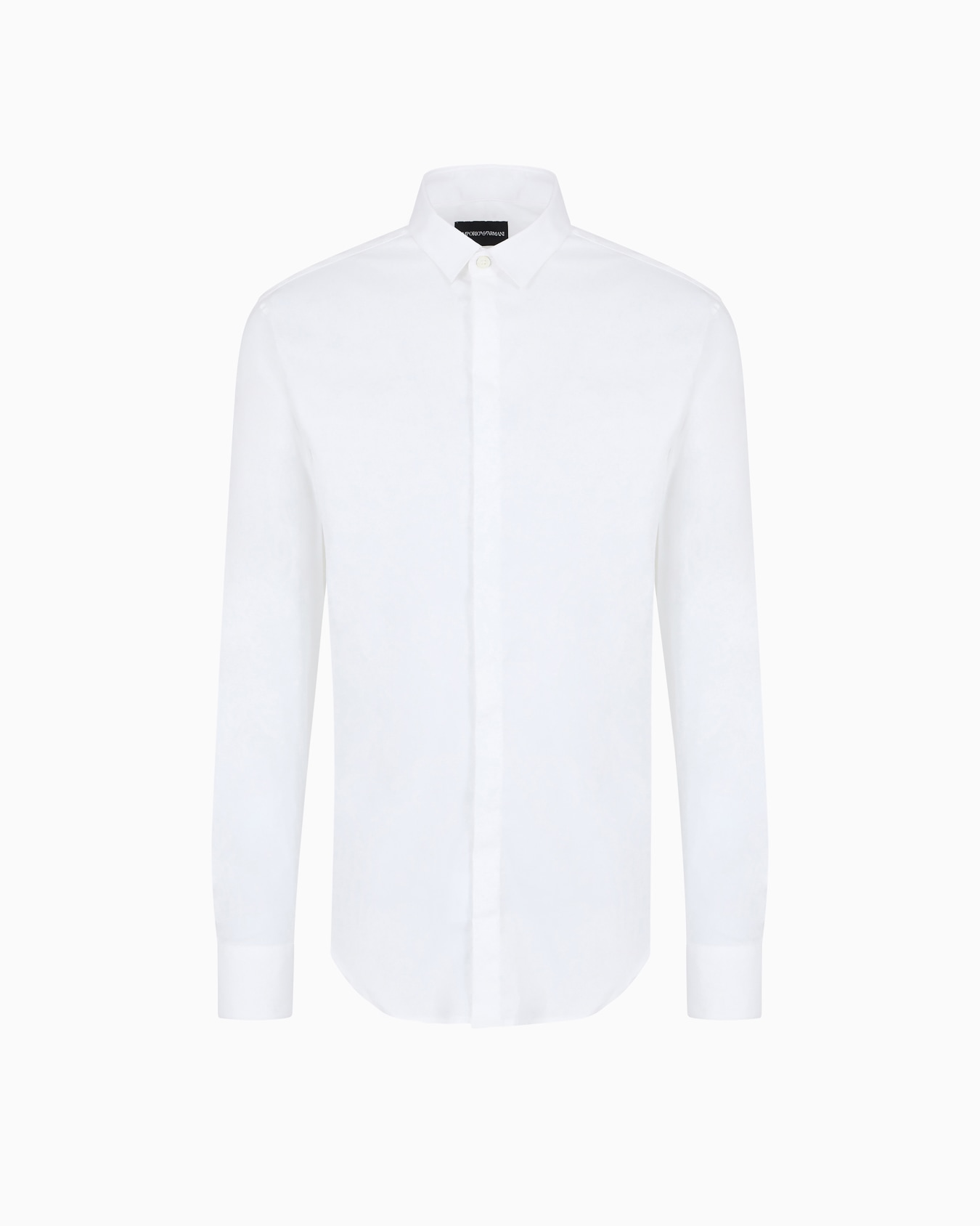 Lightweight comfortable satin slim-fit shirt Slide 0