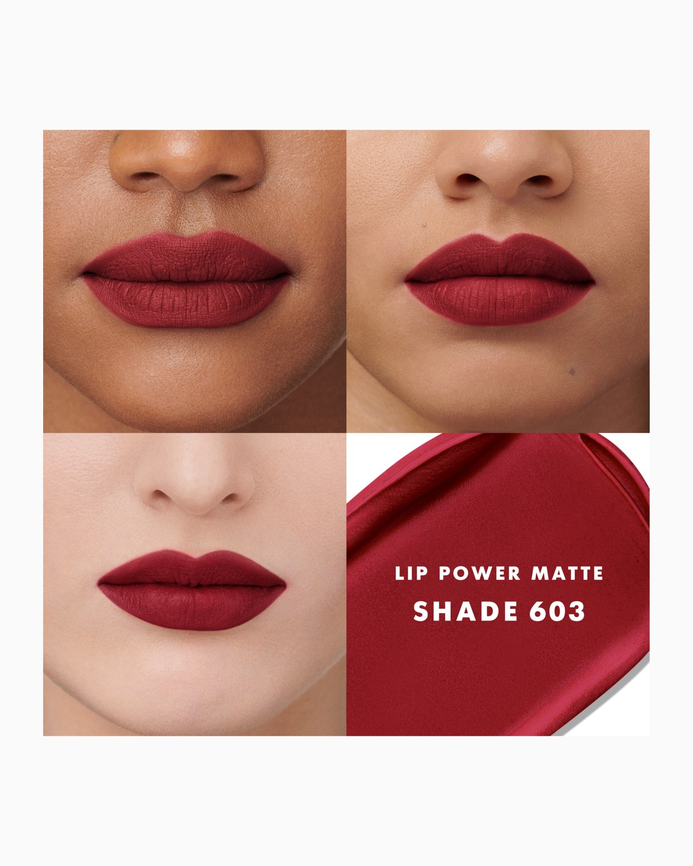 603 - Dramatic, Lip Power Matte Long-Lasting Lipstick Slide 3