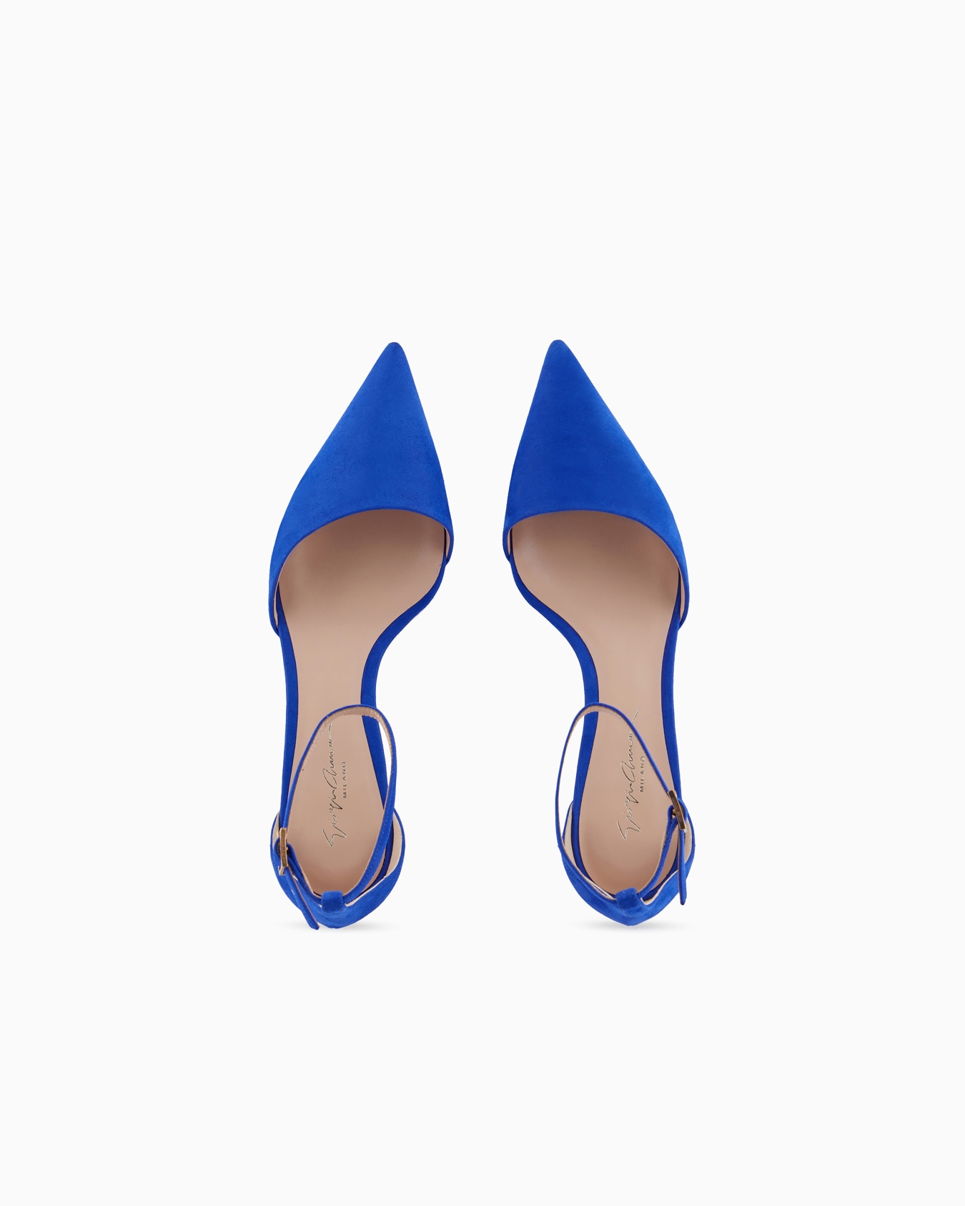 Laminated suede d'Orsay court shoes Slide 2