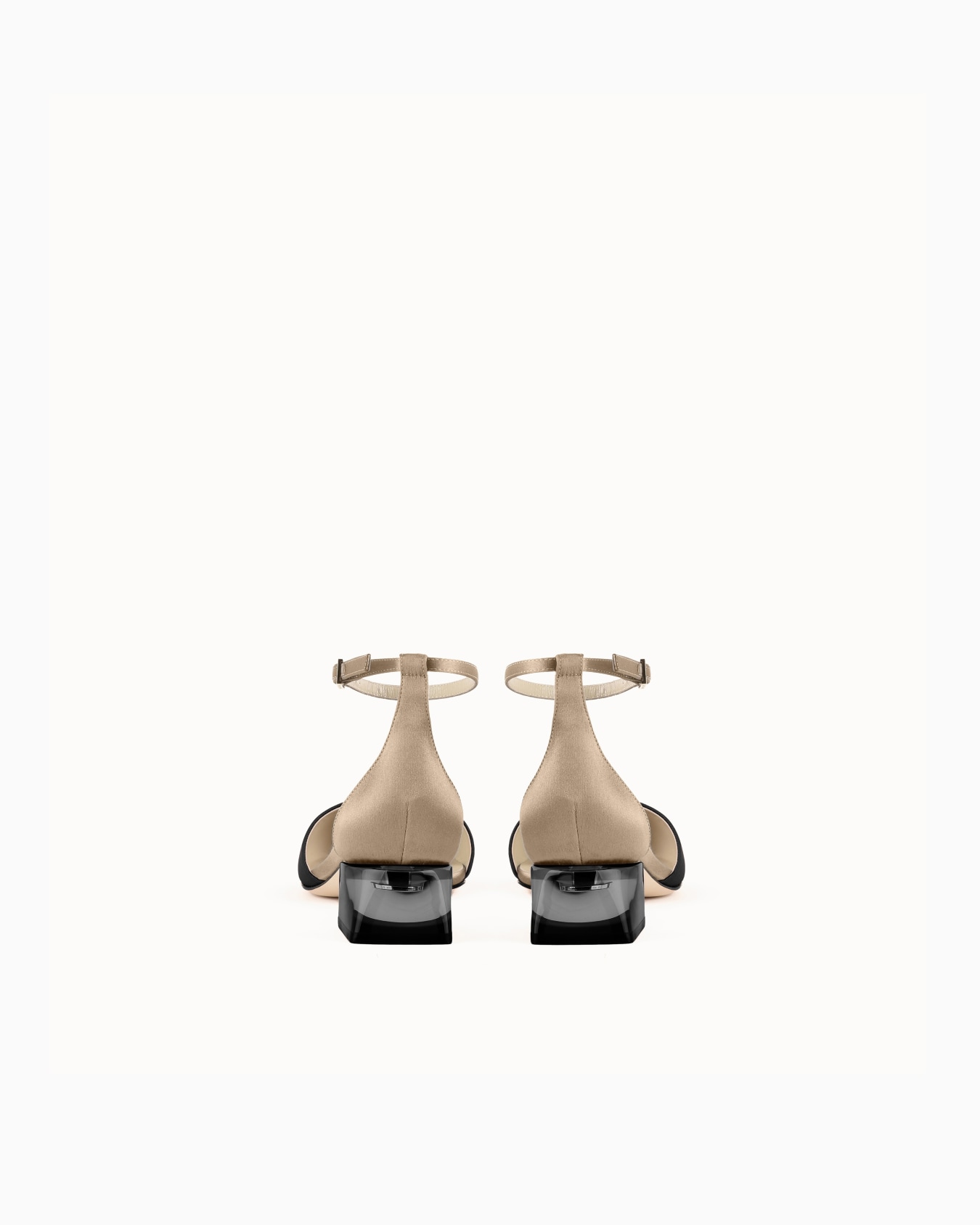 Grosgrain and satin d’Orsay court shoes Slide 3