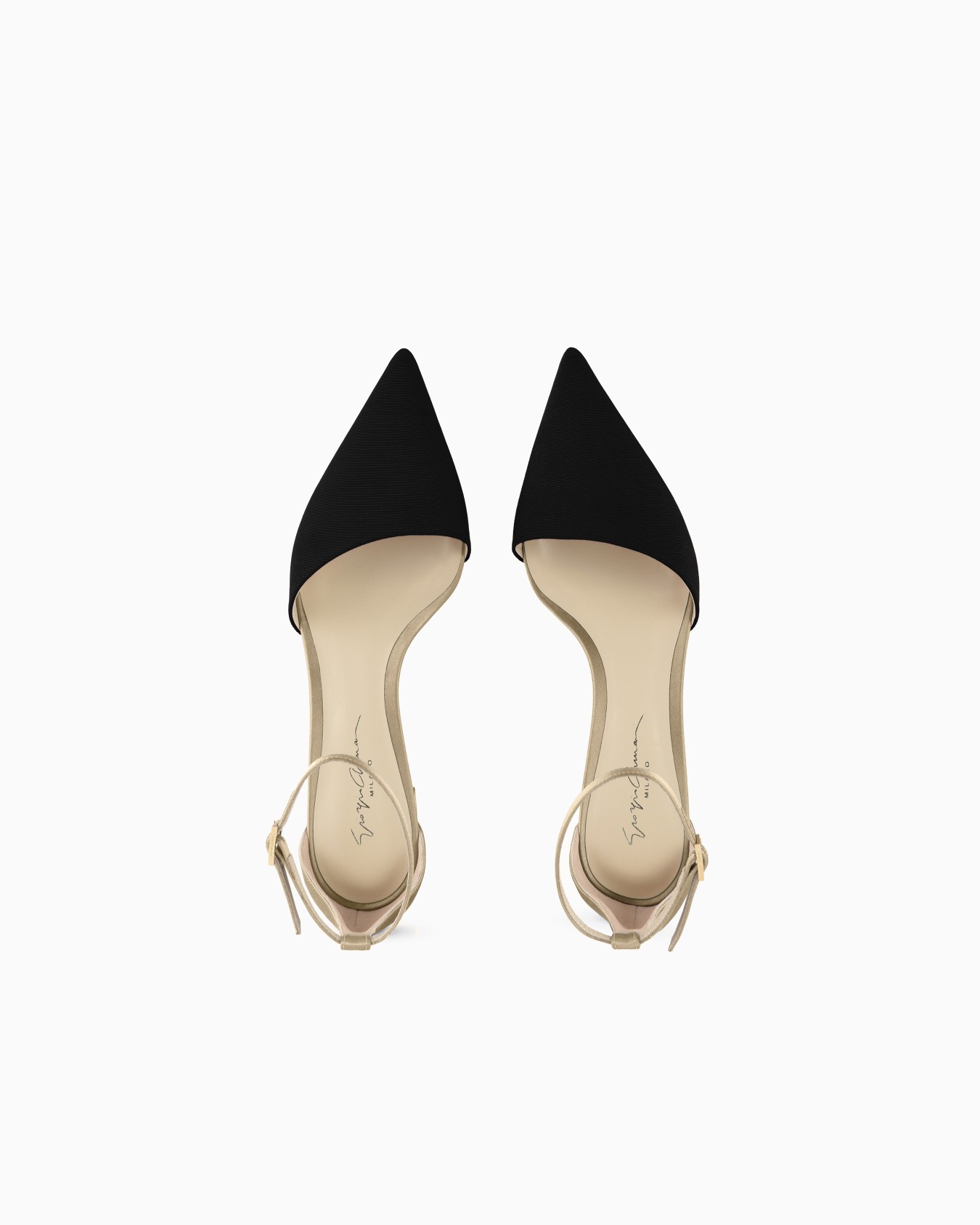 Grosgrain and satin d’Orsay court shoes Slide 2
