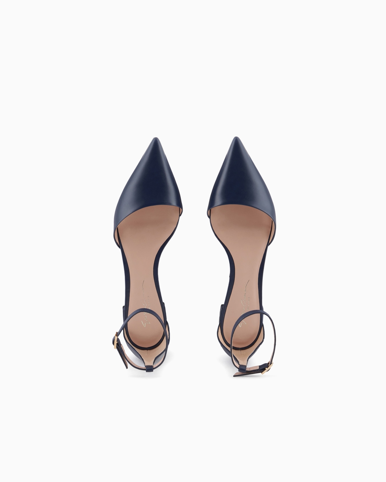 Leather ballerinas with strap Slide 2