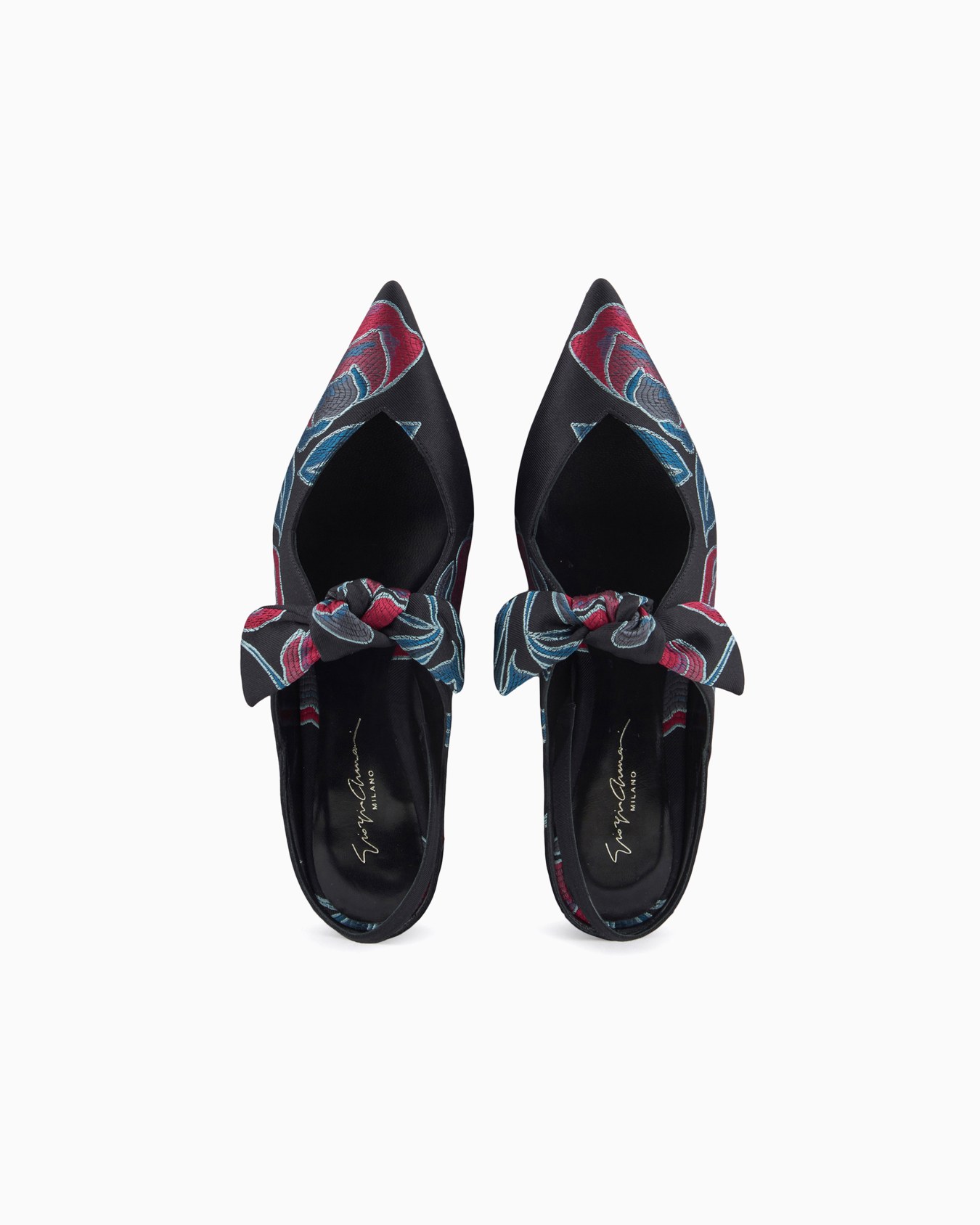 Jacquard silk-blend slingback ballerinas Slide 2