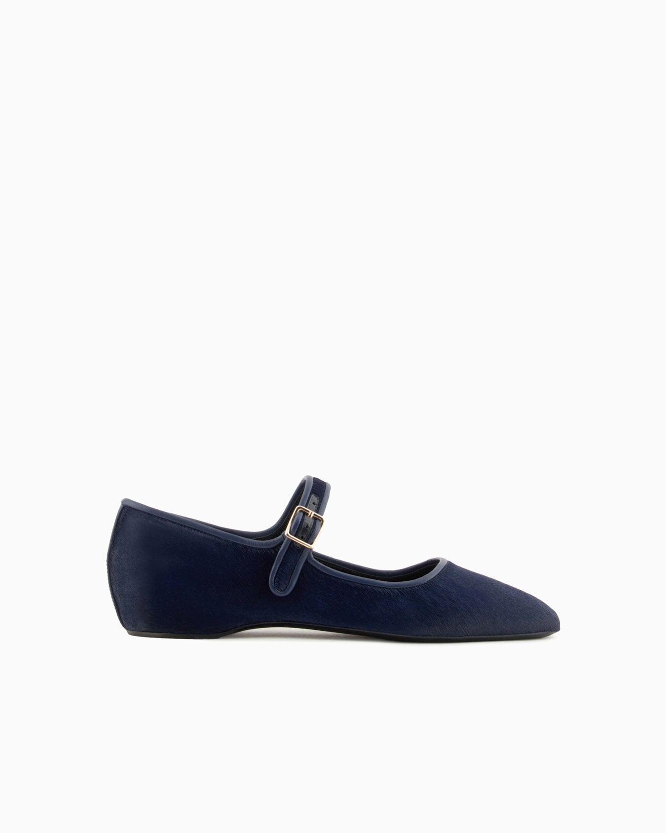 Ballerinas with nappa leather and ponyskin-effect strap Slide 0