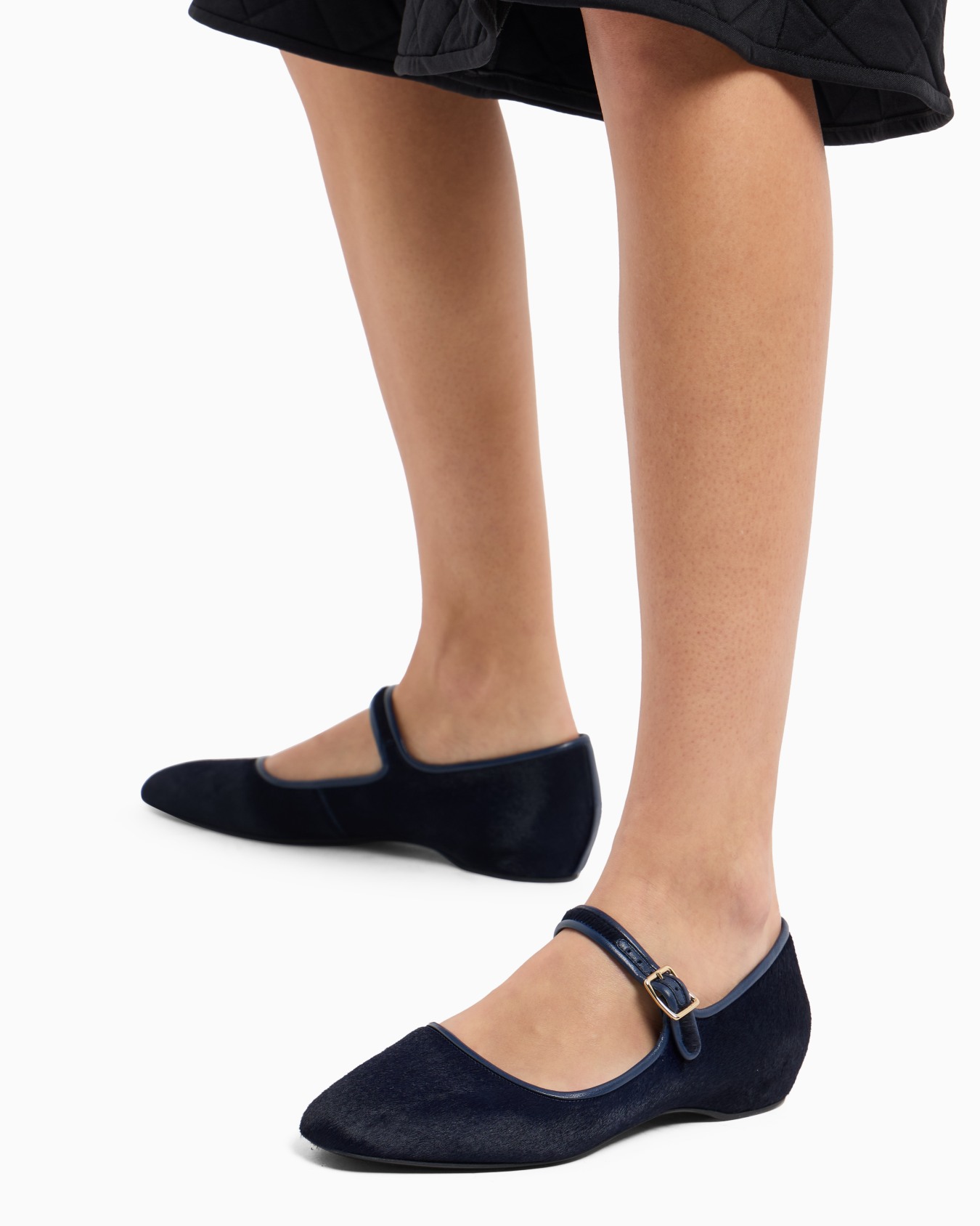 Ballerinas with nappa leather and ponyskin-effect strap Slide 6