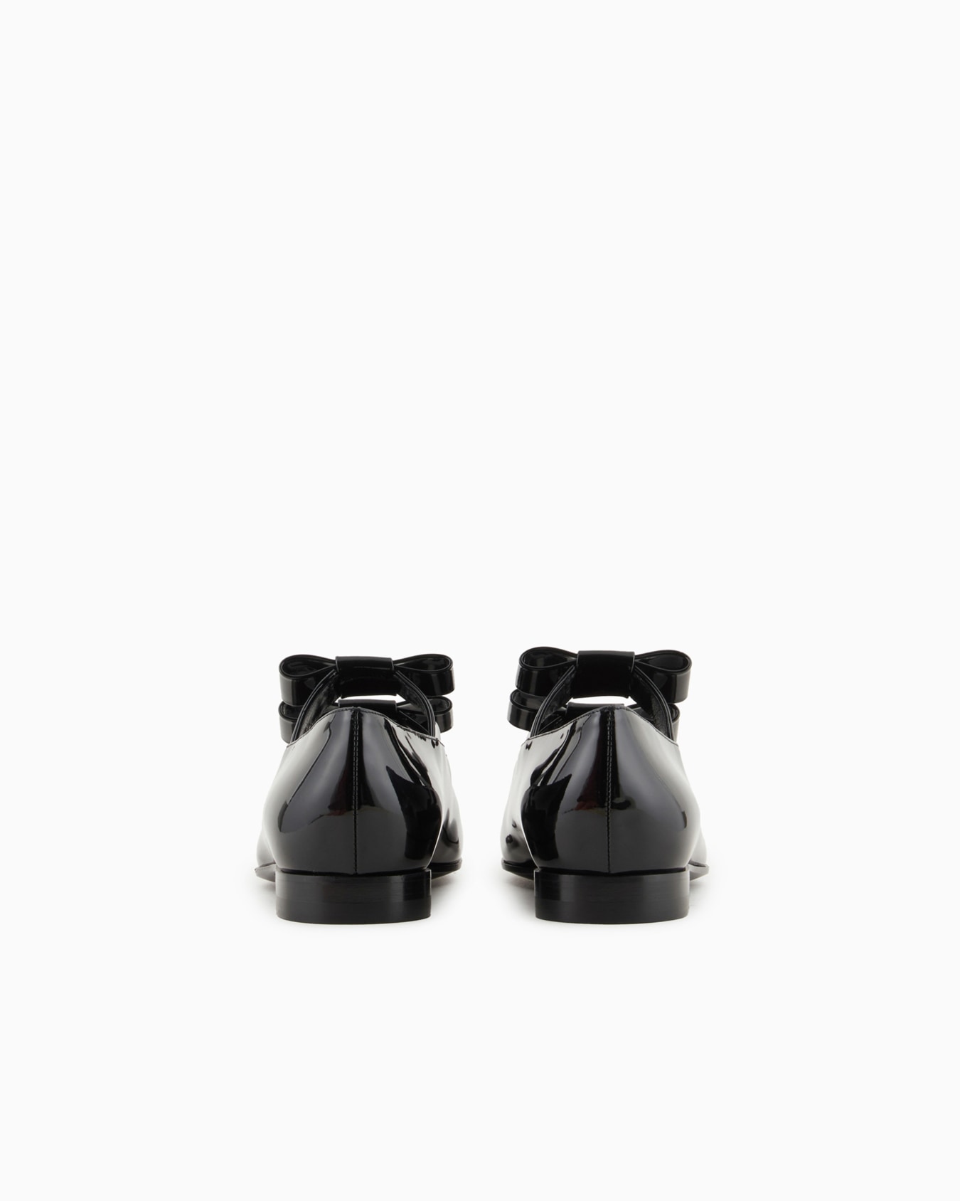 Patent leather ballerinas with bow detail Slide 3