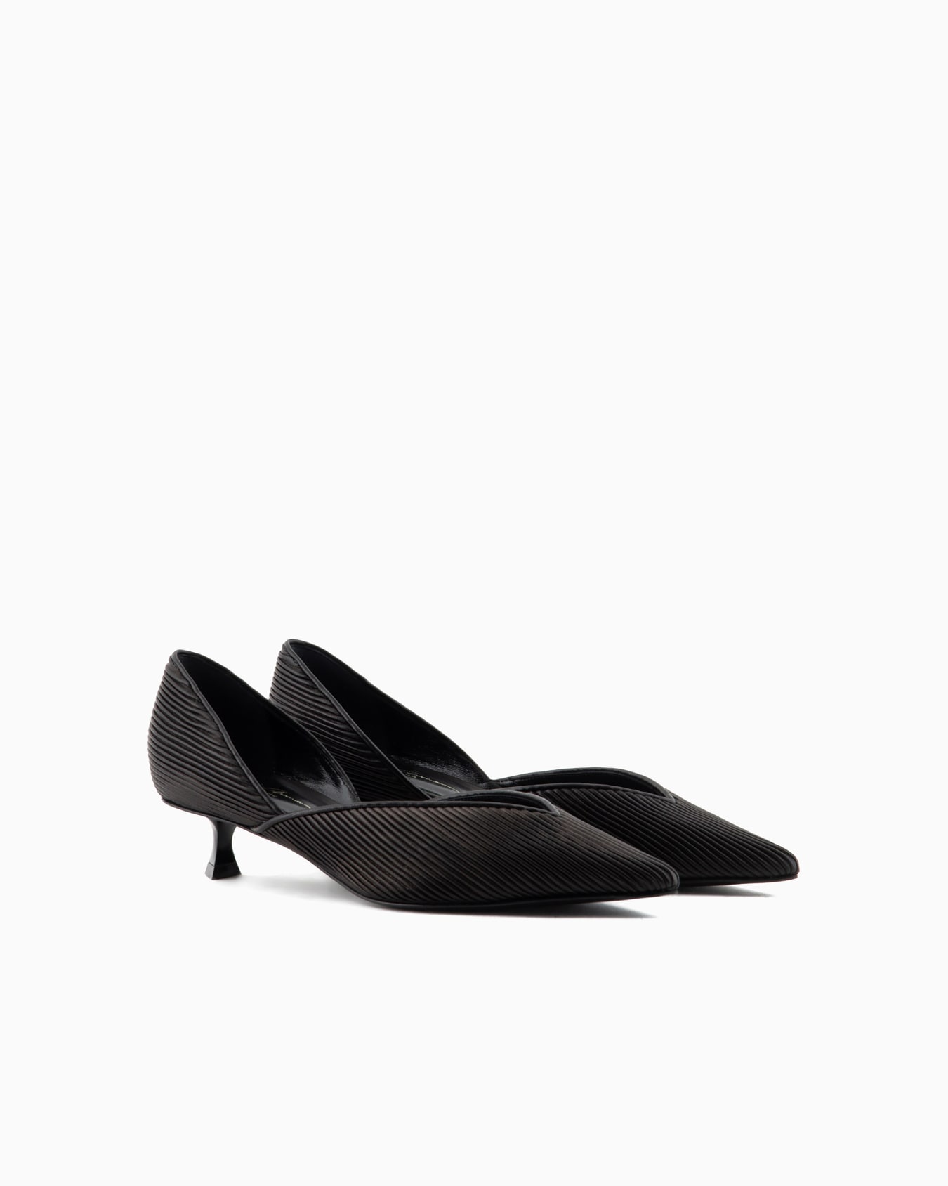 Zapato de salón de napa plisada Diapositiva 1