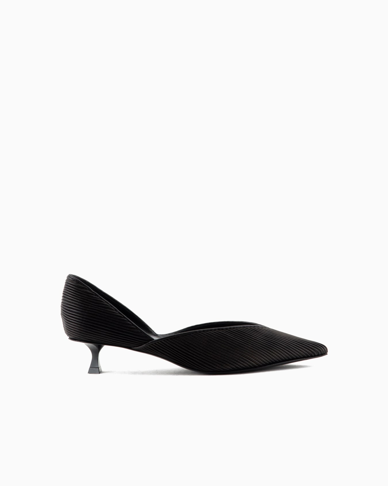 Zapato de salón de napa plisada Diapositiva 0