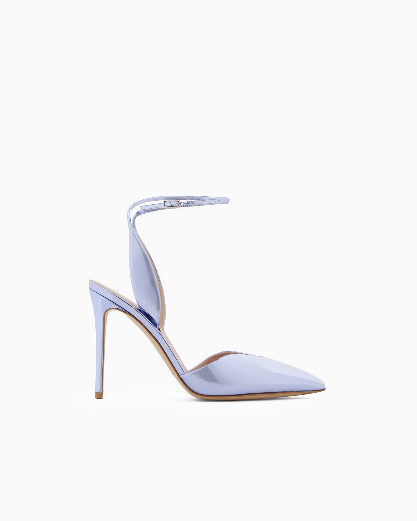 Lamé leather court shoes Slide 0