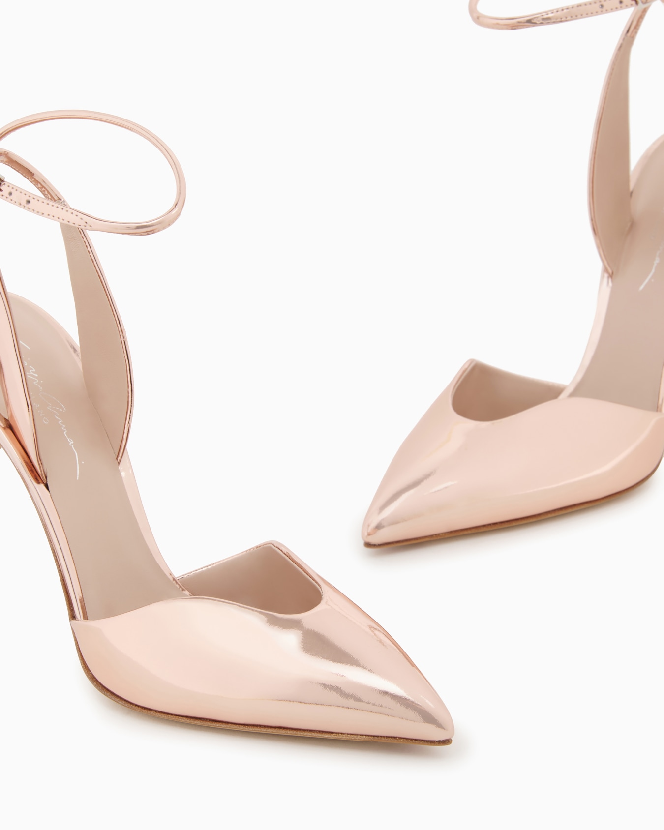 Lamé leather court shoes Slide 4