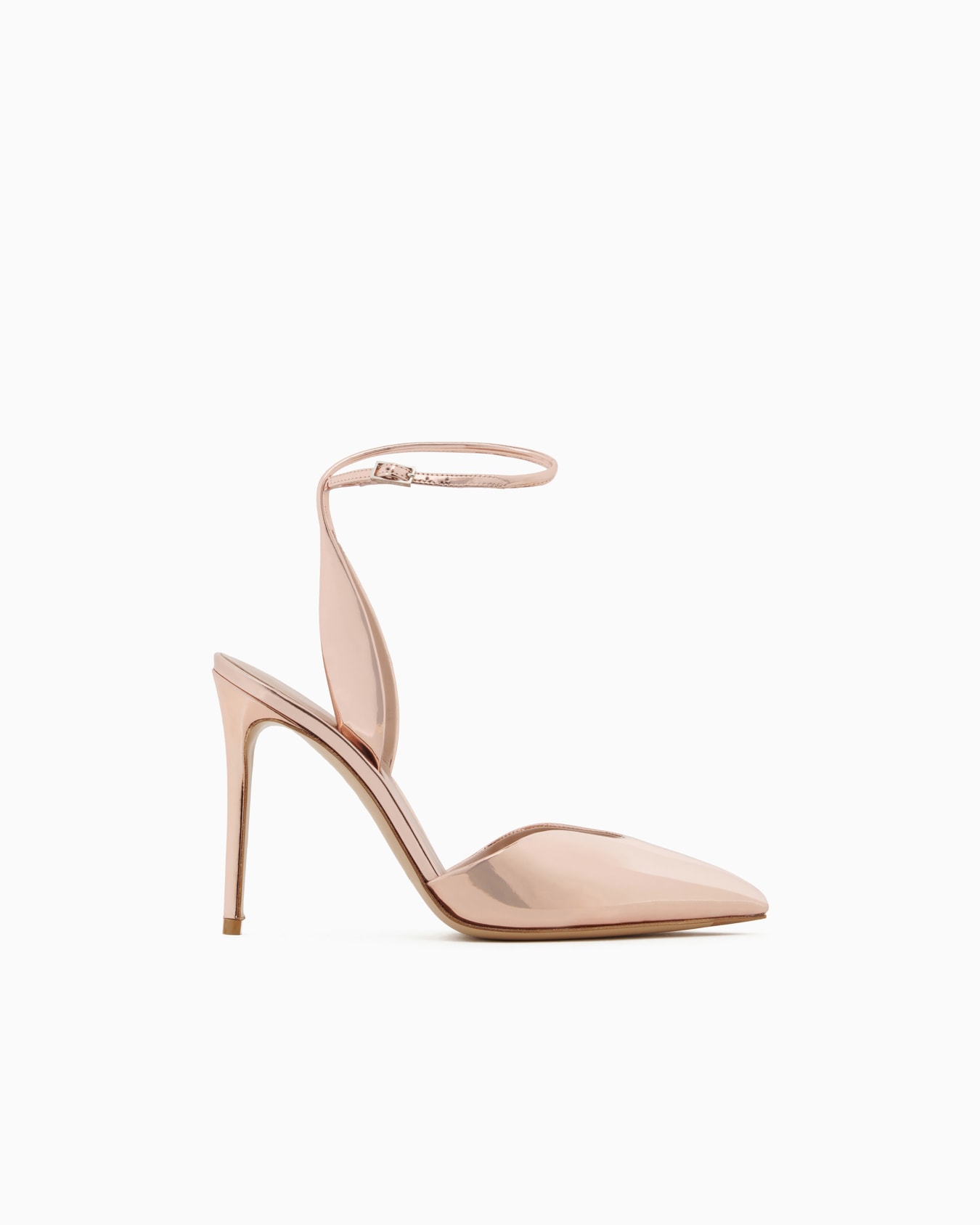 Lamé leather court shoes Slide 0