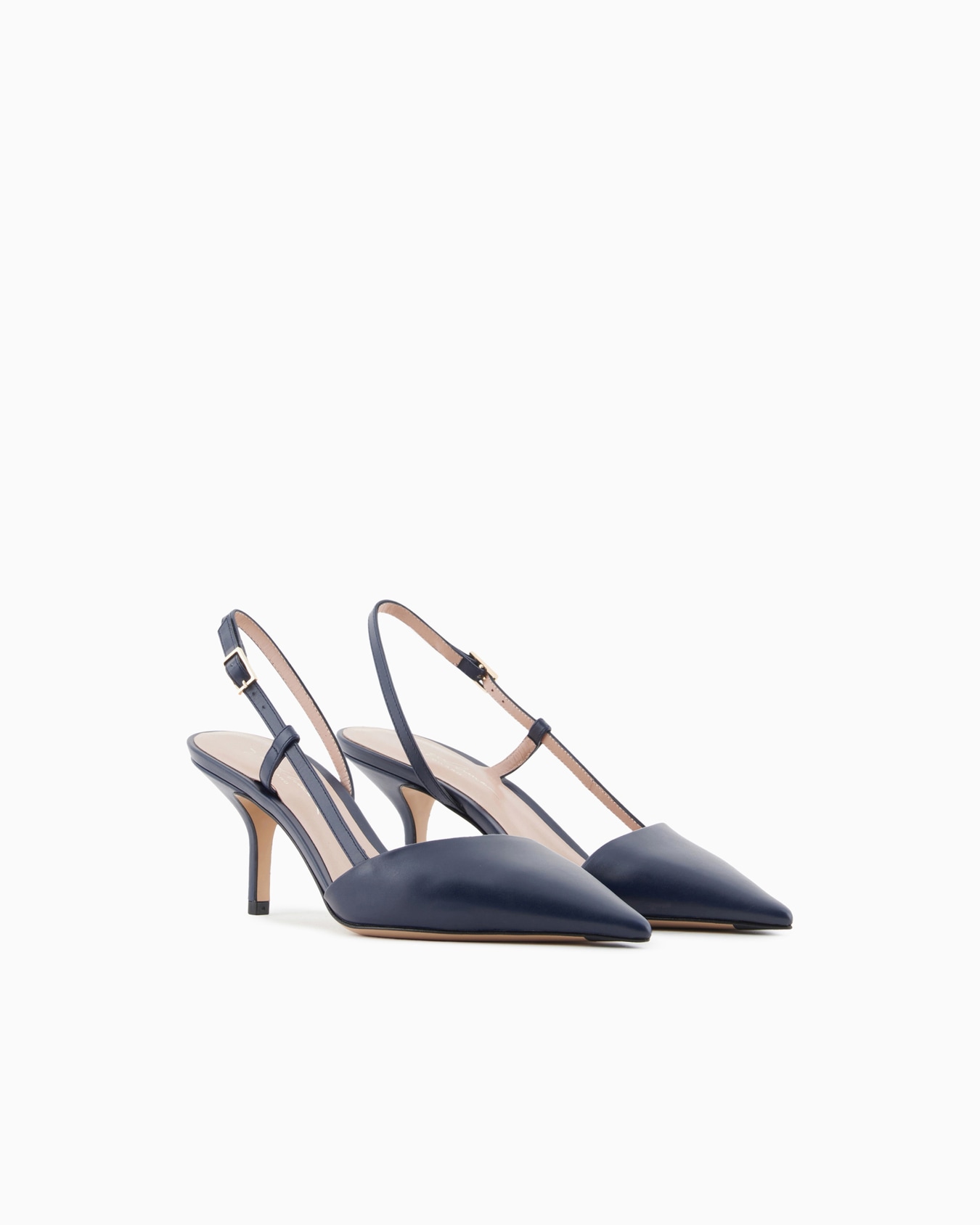 Leather slingbacks Slide 1